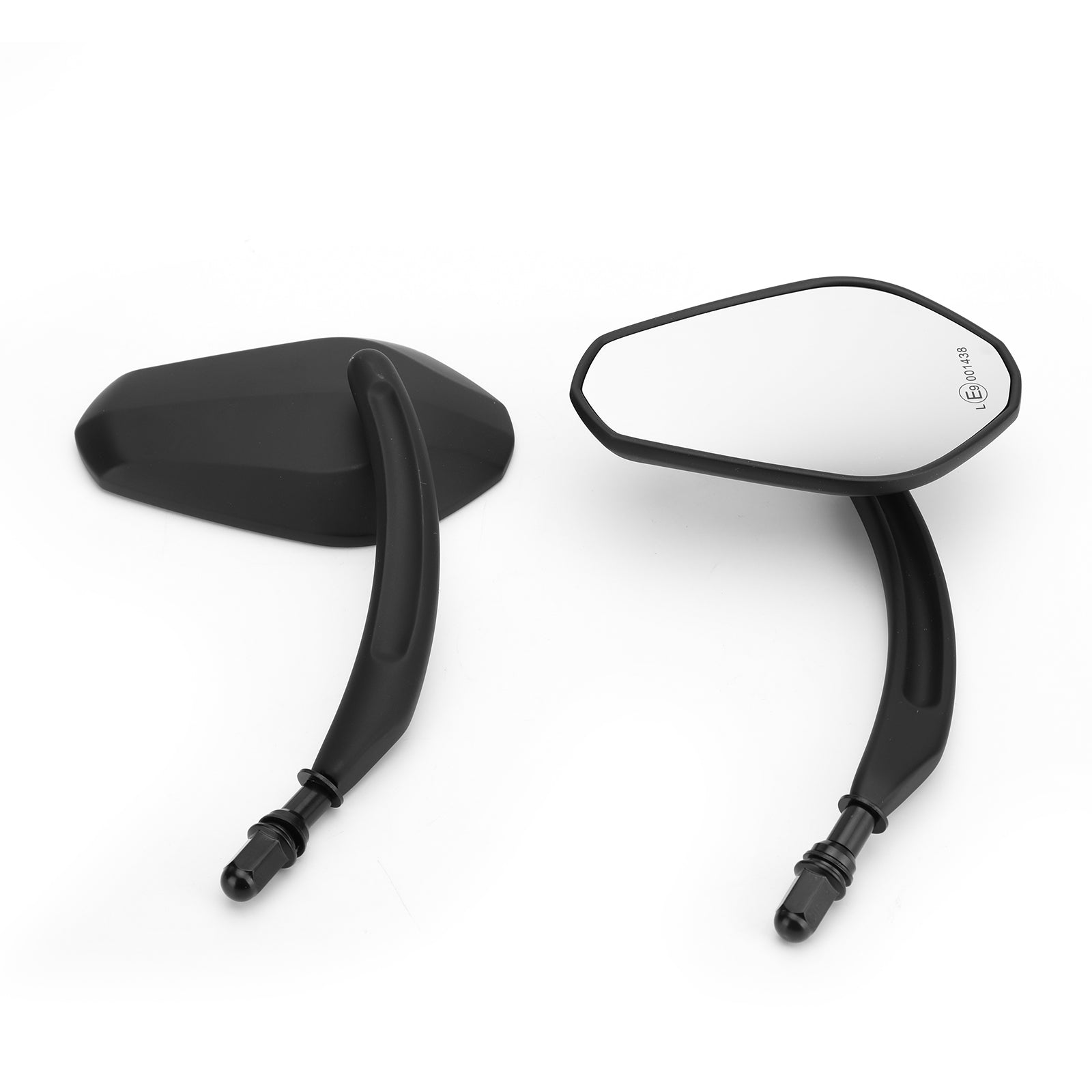 Espejos retrovisores de diamante negro para motocicleta Cruiser Touring Chopper Sportster genérico