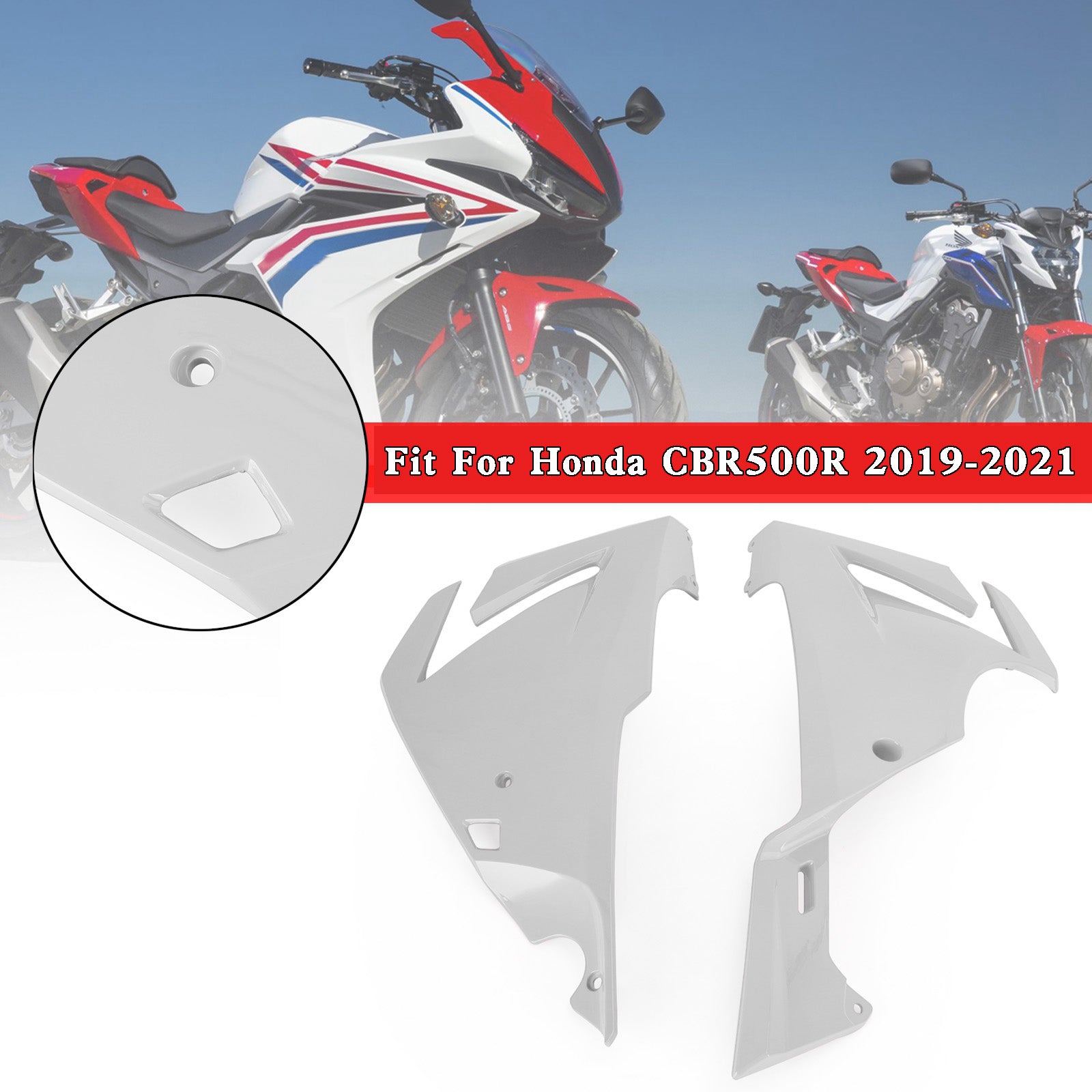 Side frame Panel Cover Fairing Cowl for Honda CBR500R 2019-2021 Generic