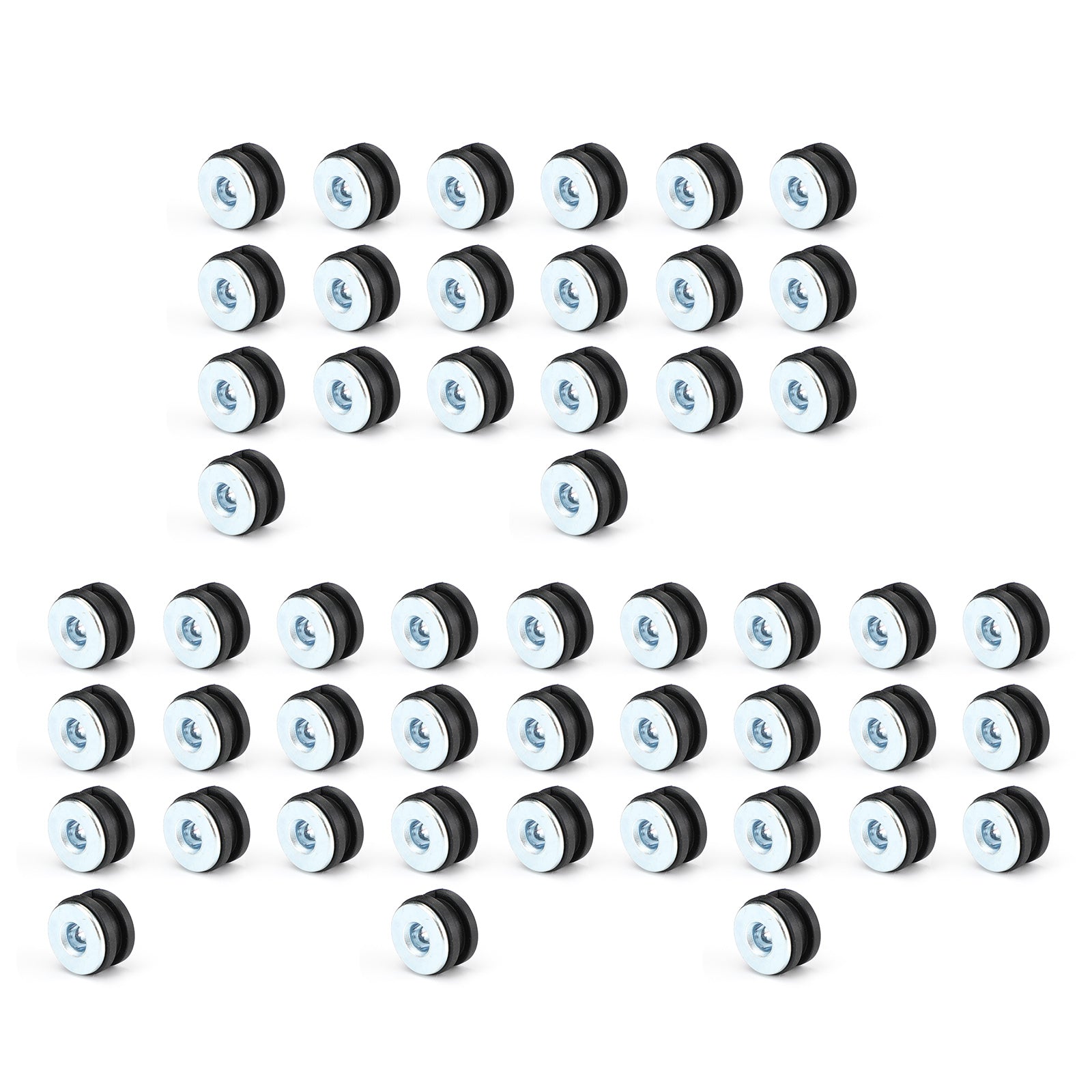 50 Pack handig M6 Motorfietsrubber Rigle Rijmboutkit Universele vervanging