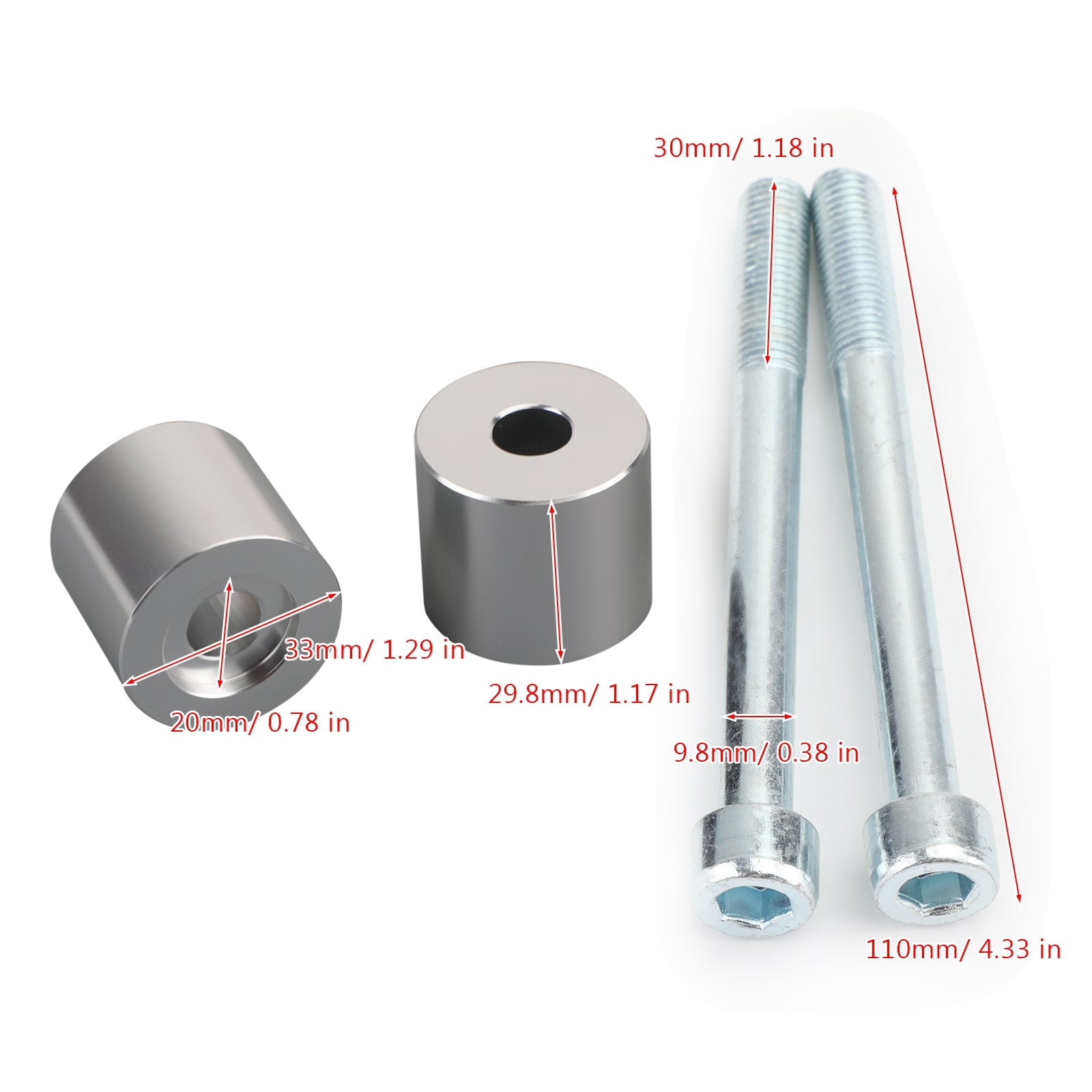 30-mm-Anstieg für Ducati Multistradada 1200/s 1260 950/s 10-19