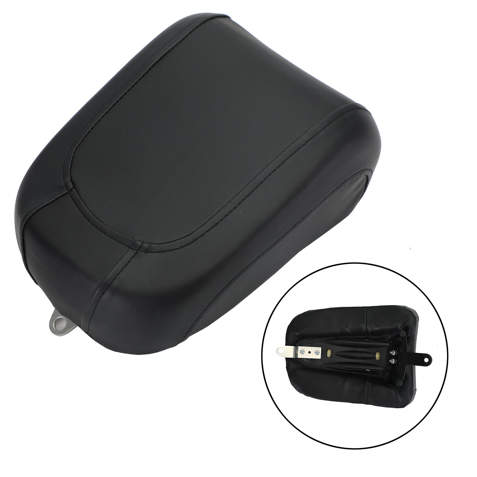 08-11 Harley Flstsb Cross Bones Rear Passenger Seat Black Cushion Generic