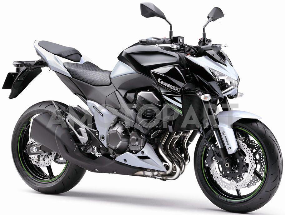 Amotopart 2013-2018 Kawasaki Z800 White Black Fairing Kit