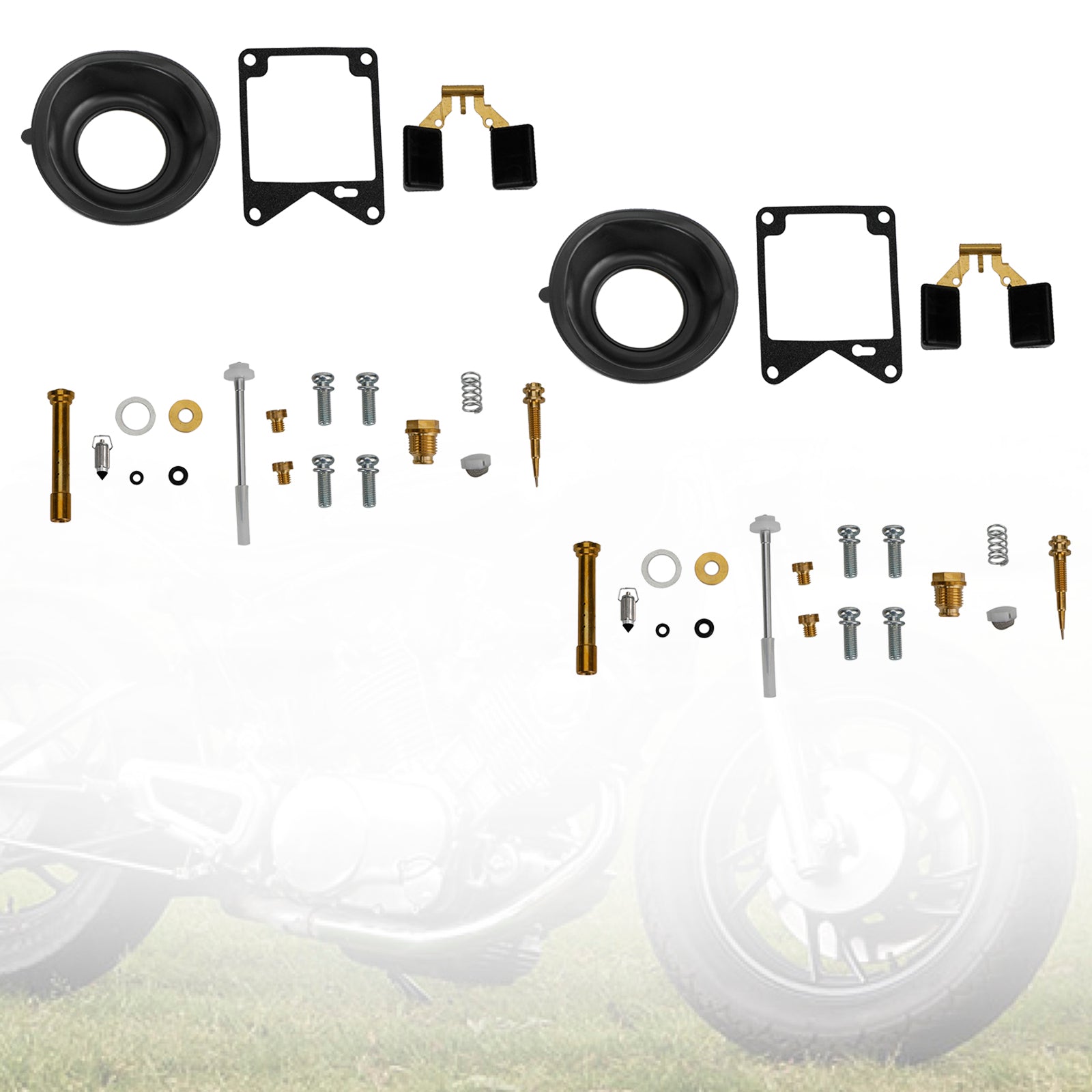 2x Carburetor Rebuild Repair Kit Fit til Yamaha Virago 750 XV750 1981-1983