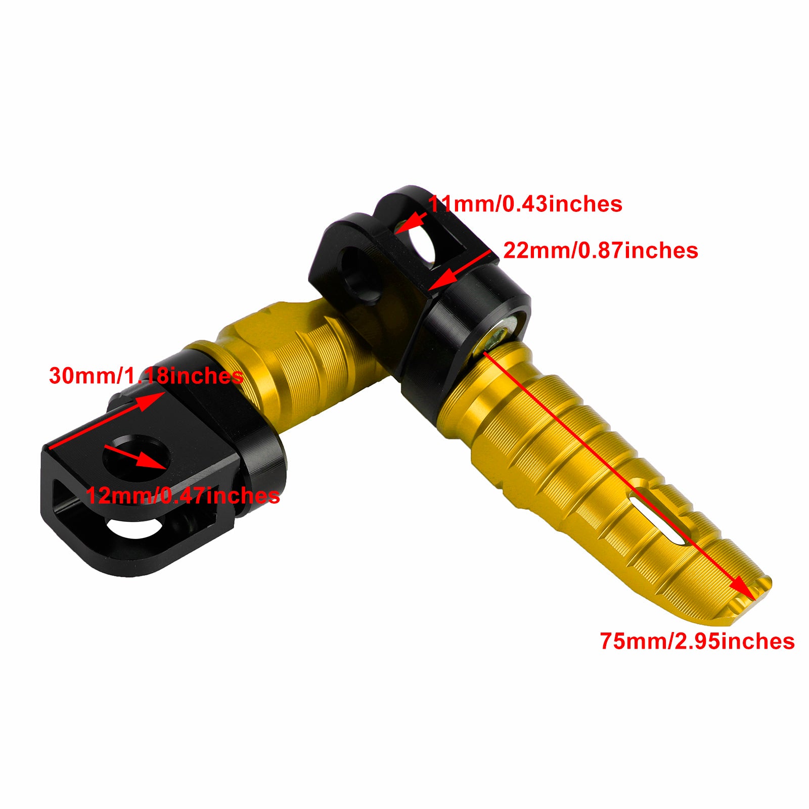 Front Footstests Foot Peg Fit For CFMOTO 250SR 250NK 400NK 650NK 400GT 2019-2022