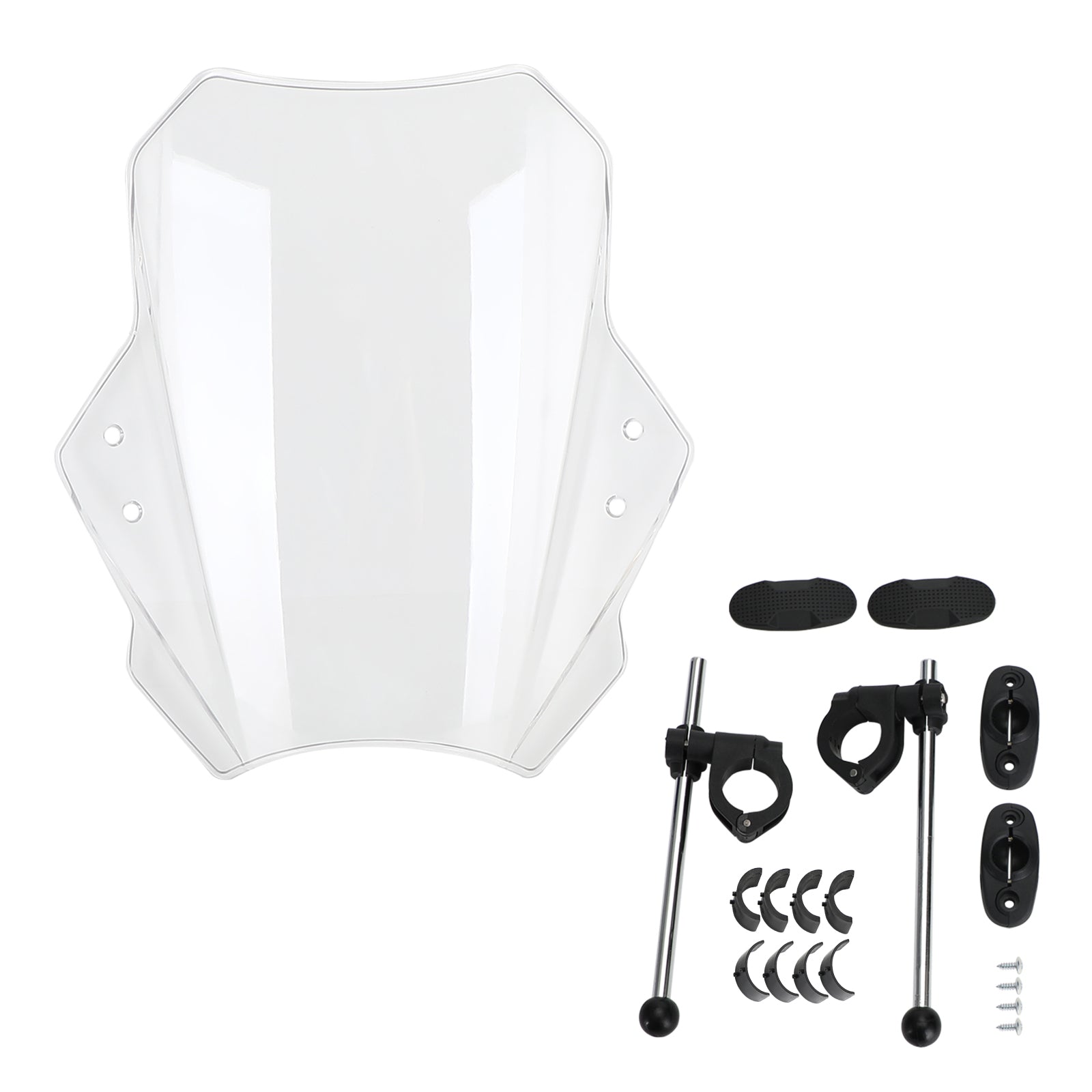 Universal Motorrad einstellbarer Windschirm Windschutzscheibe 22 mm 25 mm 28 mm Lenker Generikum