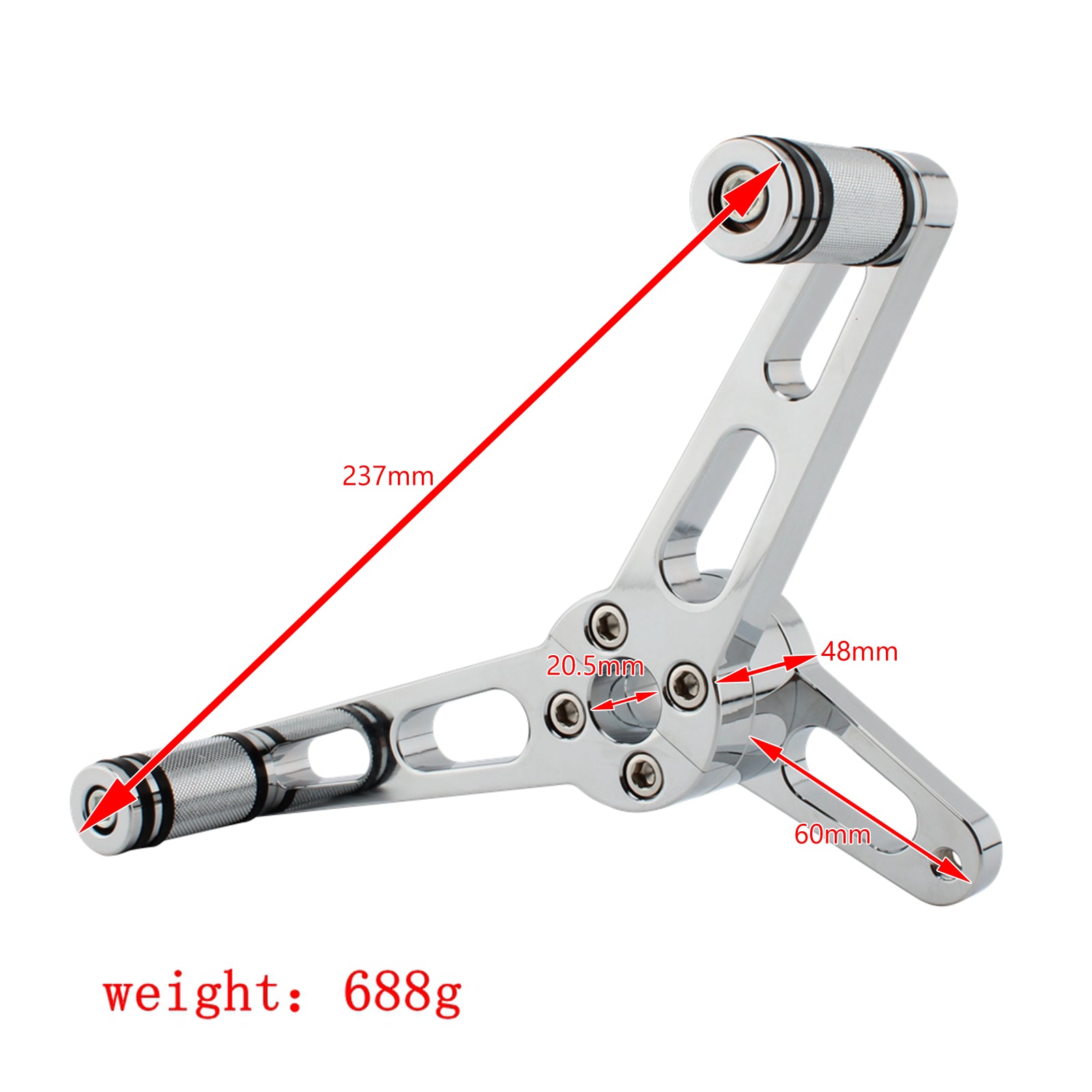 Motorcycle Pedal With Gearshift Lever Fit For Sportster 883 1200 04-07 18 Black-D Generic