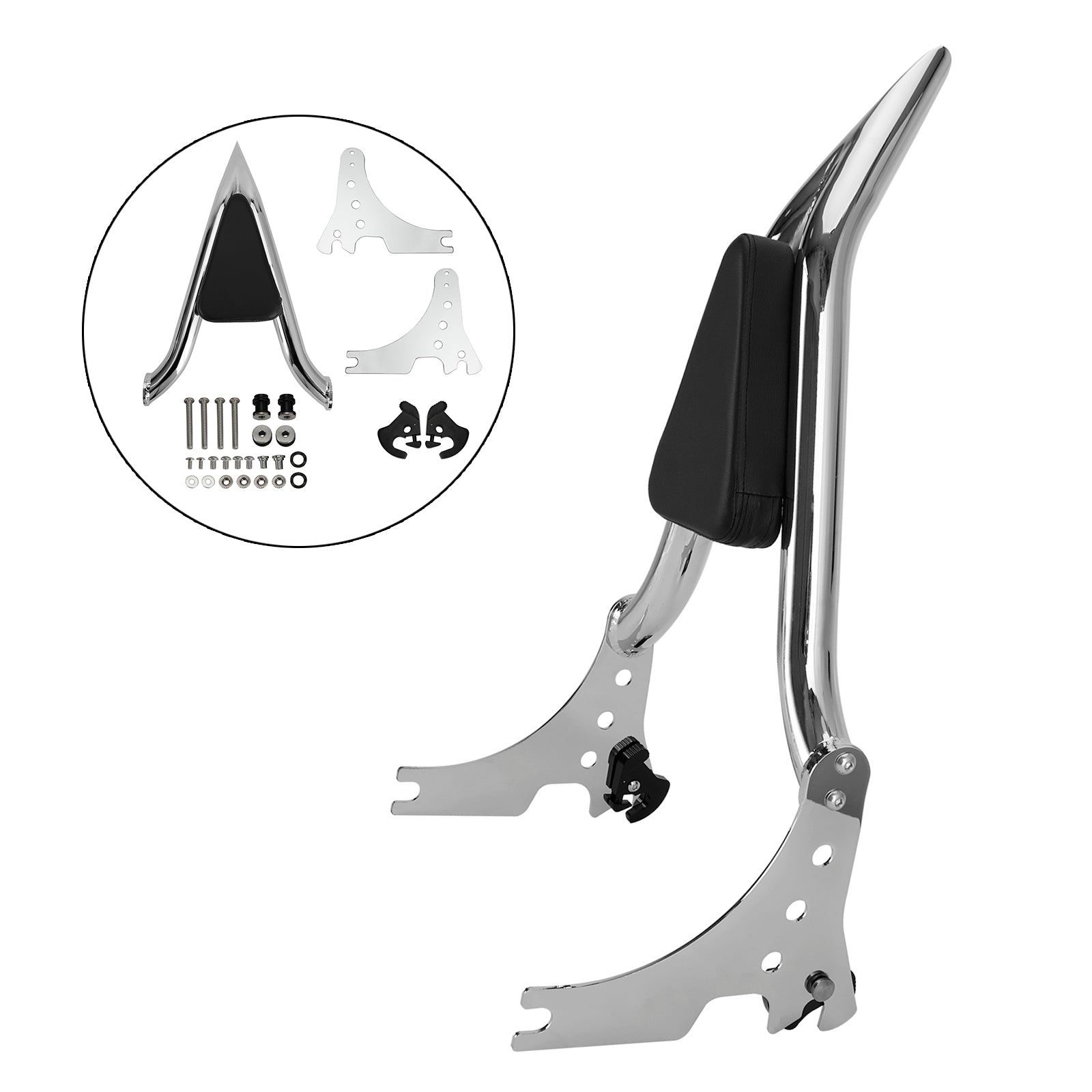 Respaldo del pasajero apto para Sportster XL883 C/R XL1200R XLH883 XLH1200 04-20