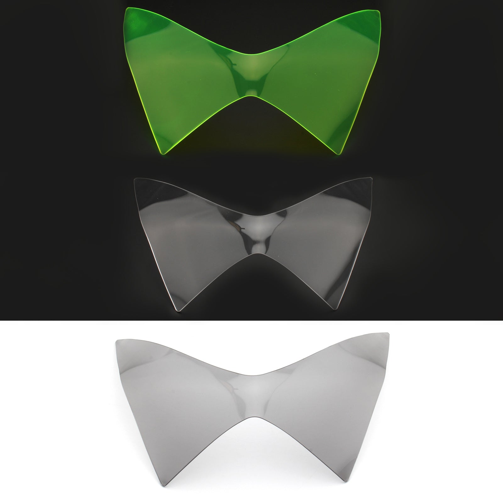 Cubierta de protección de lente de faro delantero para Kawasaki Z250 Z300 Z800 13-16 Smoke Generic