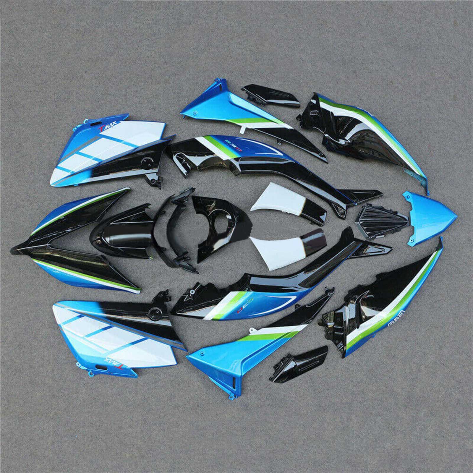 AMOTOPART 2015-2016 YAMAHA T-MAX TMAX530 FAIRING Blue & Black Kit
