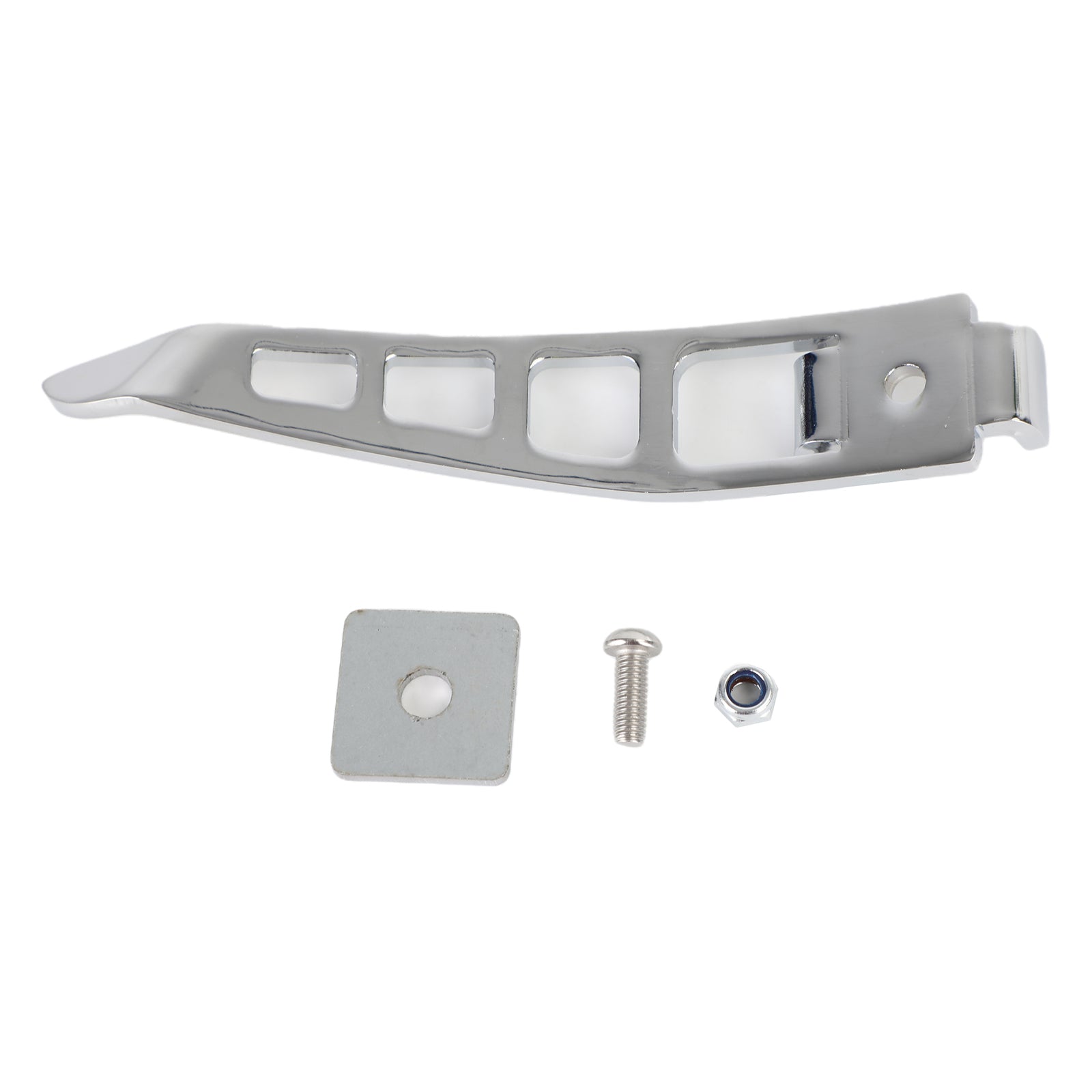 Motorcykel Chrome Stand Kickstand Extension Foot Pedal för Harley Dyna 93-17 Generic