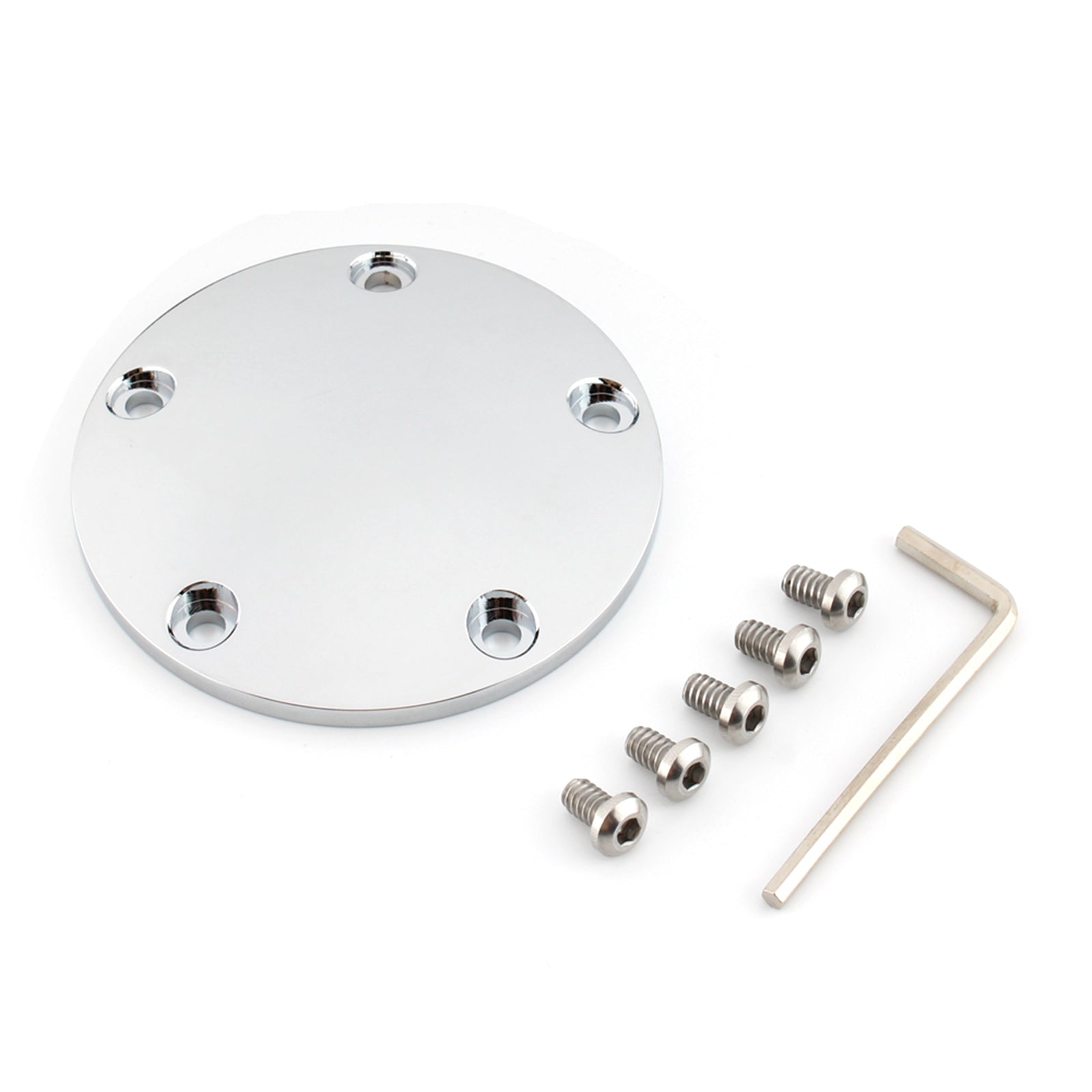 Copertura timer accensione temporizzazione punto bombato per Fltr Electra Glide Dyna Fxst cromato generico