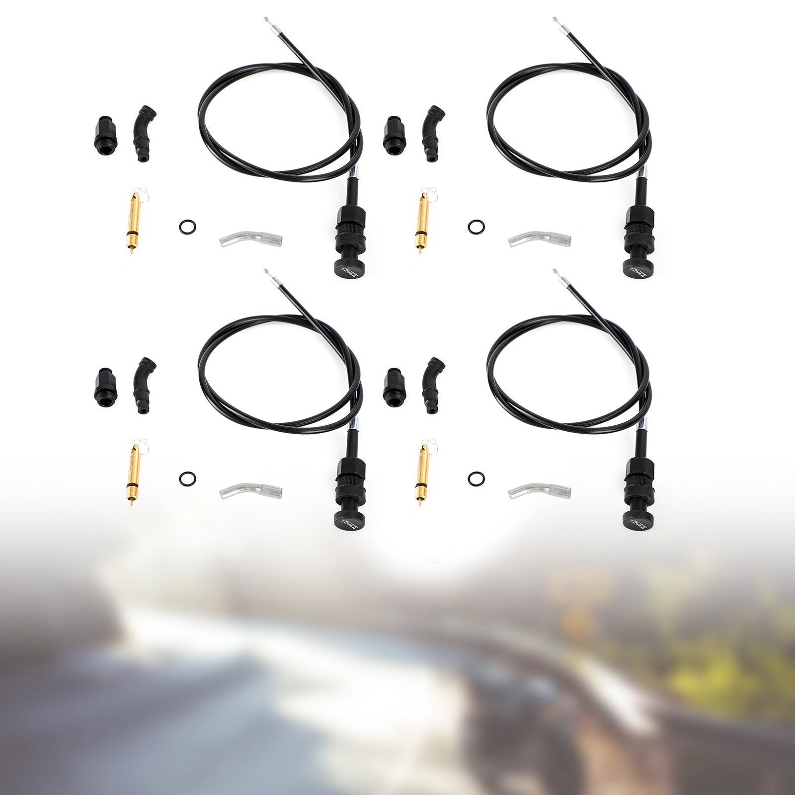Kit di stanger di cavi choke carburatore 4x adatto per Honda Rancher TRX350 FM TM 00-06