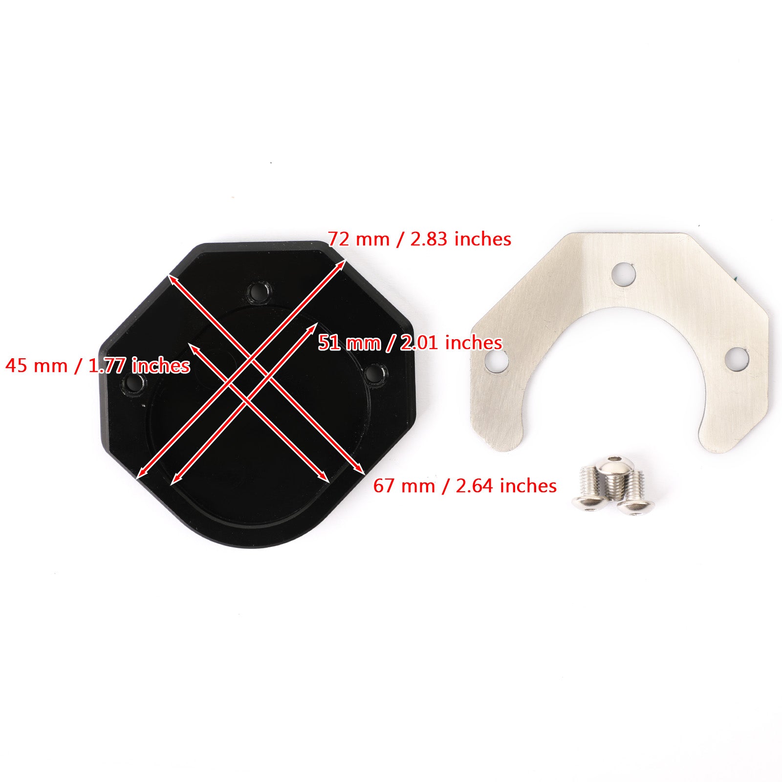 Kickstand Side Stand Extension Pad Fit For YAMAHA SEROW250 2005-2020 WR250R WR250X 07-2017 XT250X 2006-2017