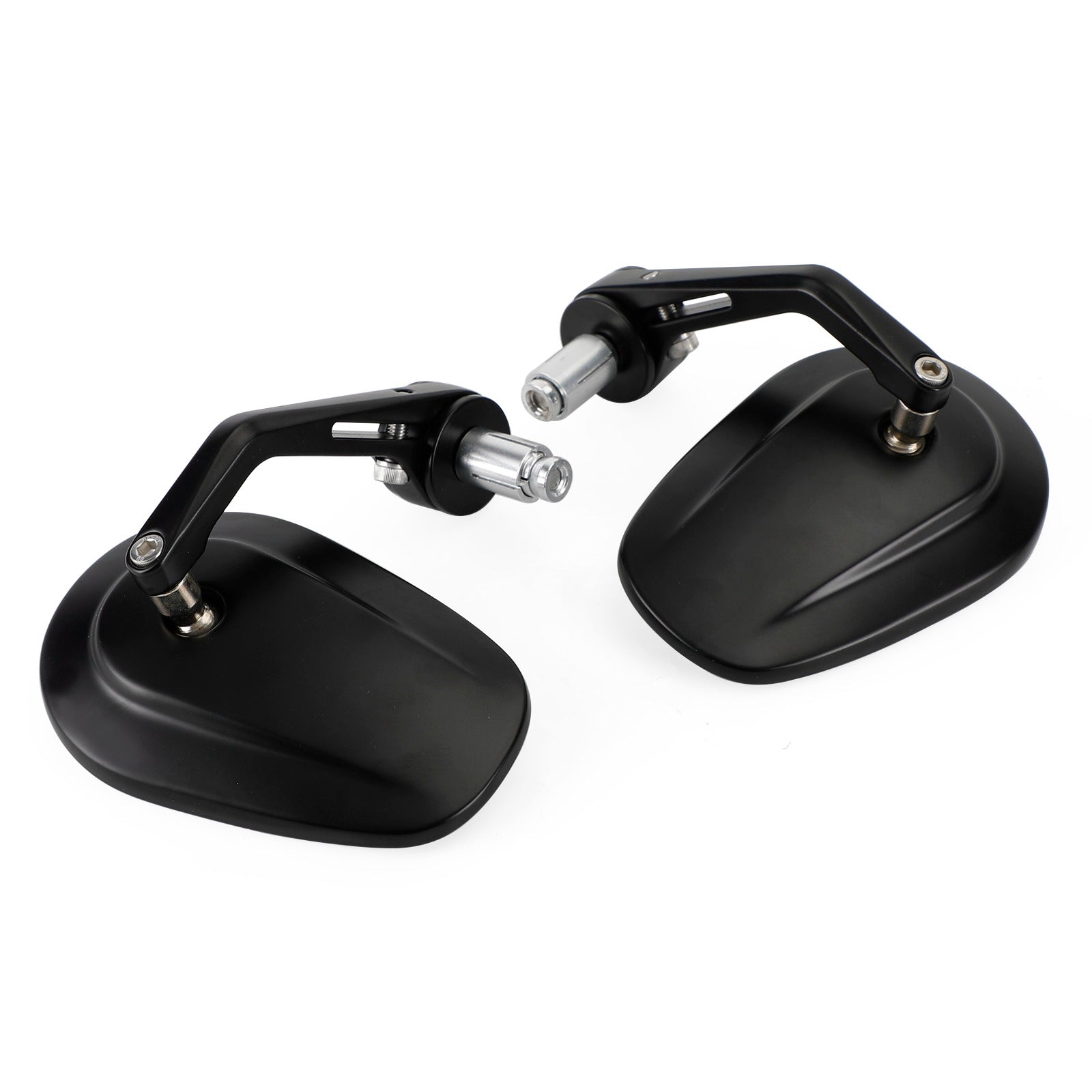 Paar 7/8" CNC-gefräste Lenkerendenspiegel aus Aluminium für Street Triple 675 765 Speed Triple