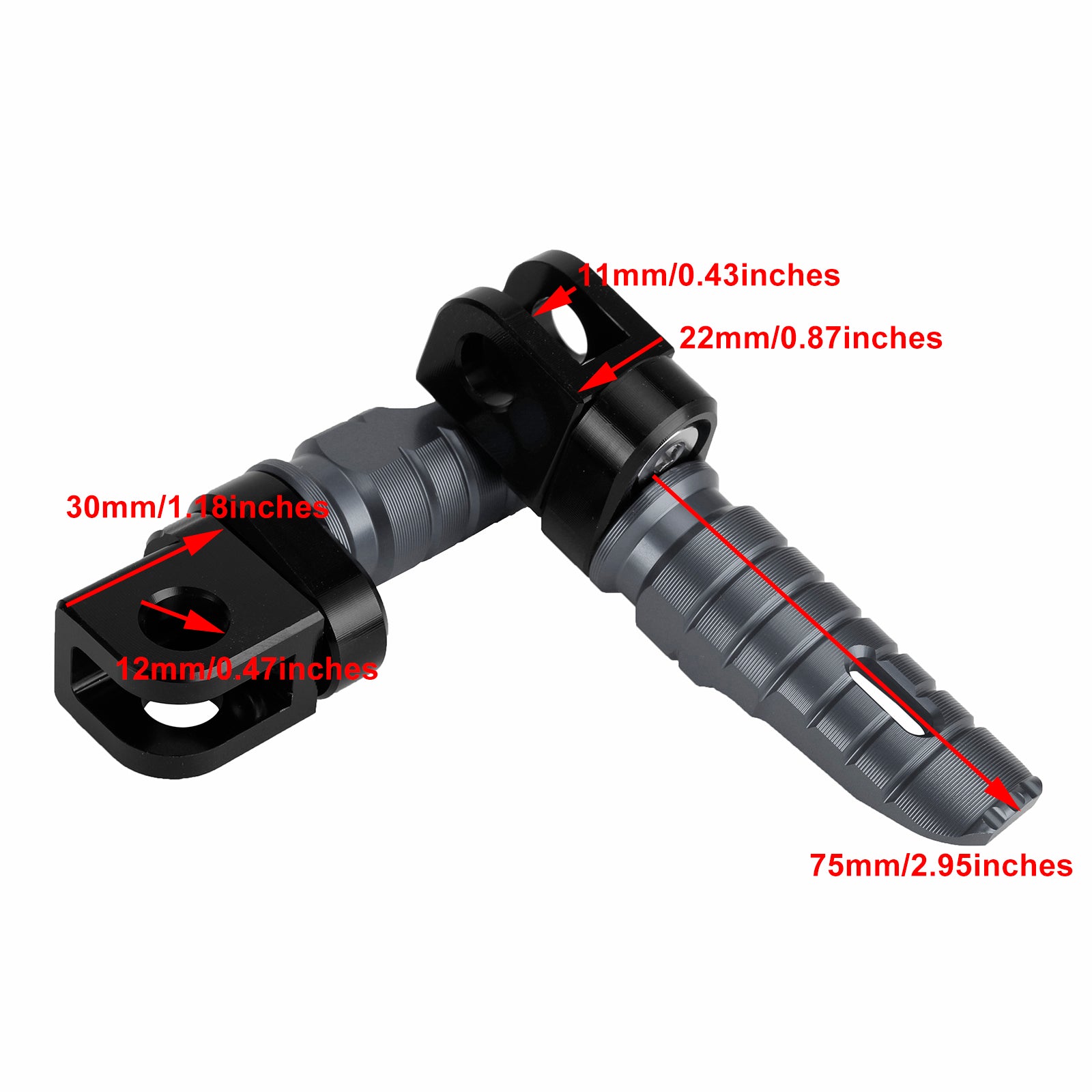 Front Footstests Foot Peg Fit For CFMOTO 250SR 250NK 400NK 650NK 400GT 2019-2022