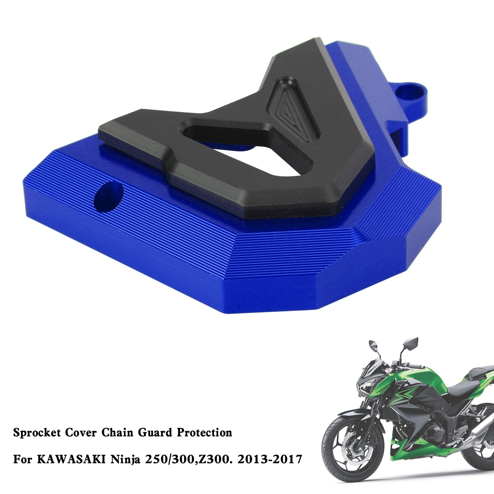 Front Sprocket Cover Chain Guard For KAWASAKI Ninja 250 300 Z300 2013-2017