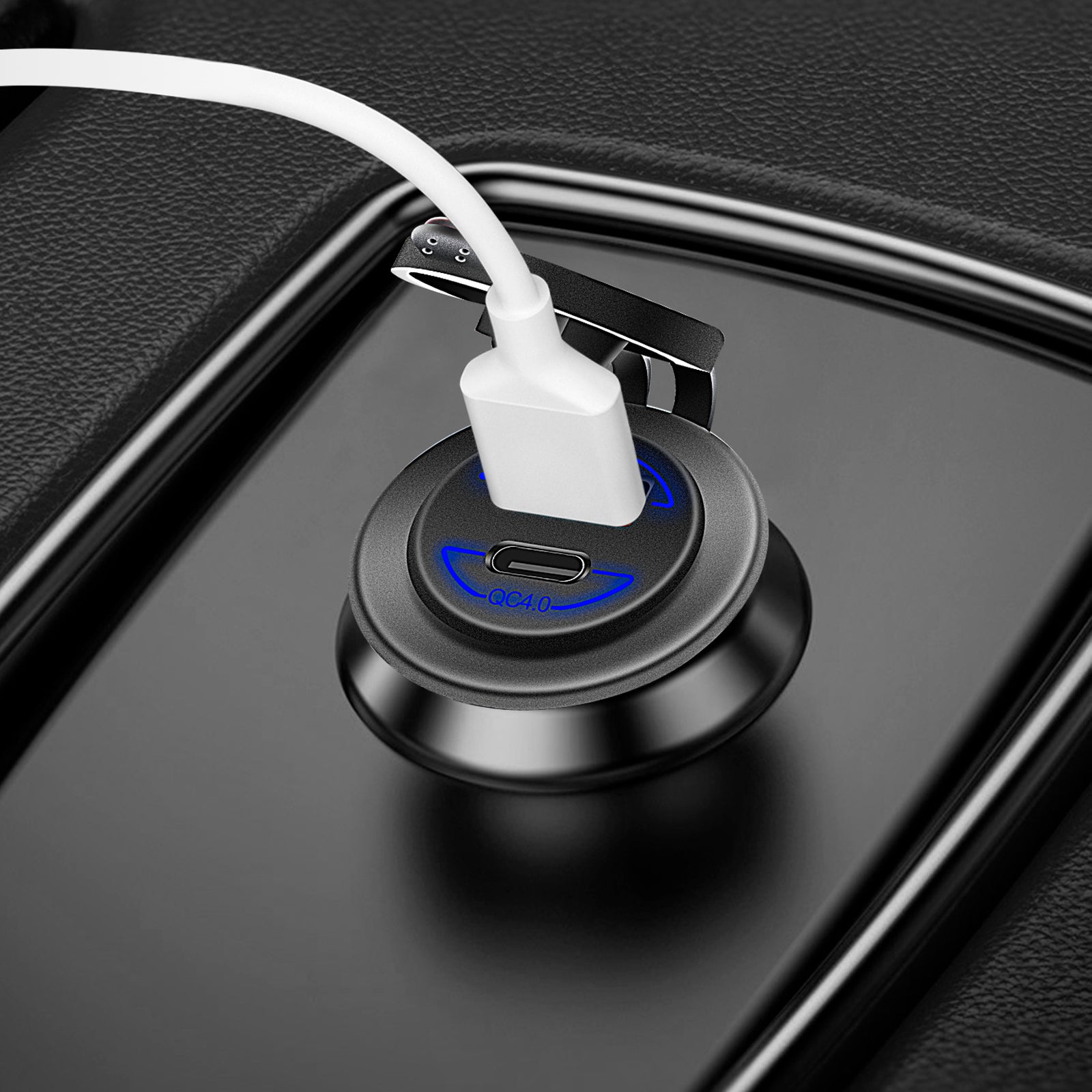 電話充電ブラケット 60 ワット Qc4.0 延長ブラケットオートバイバイク用ブラックジェネリック