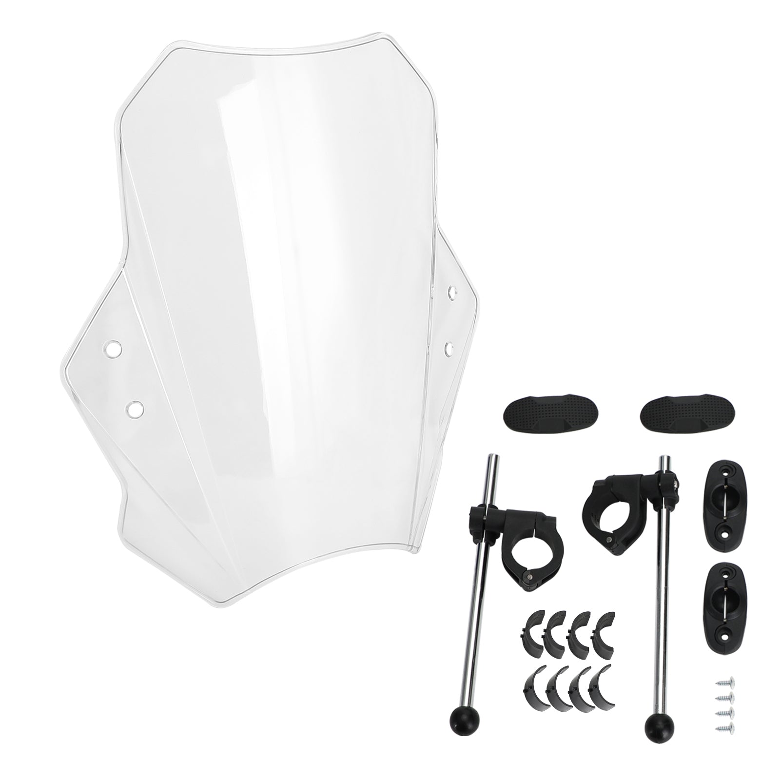 Universal Motorrad einstellbarer Windschirm Windschutzscheibe 22 mm 25 mm 28 mm Lenker Generikum