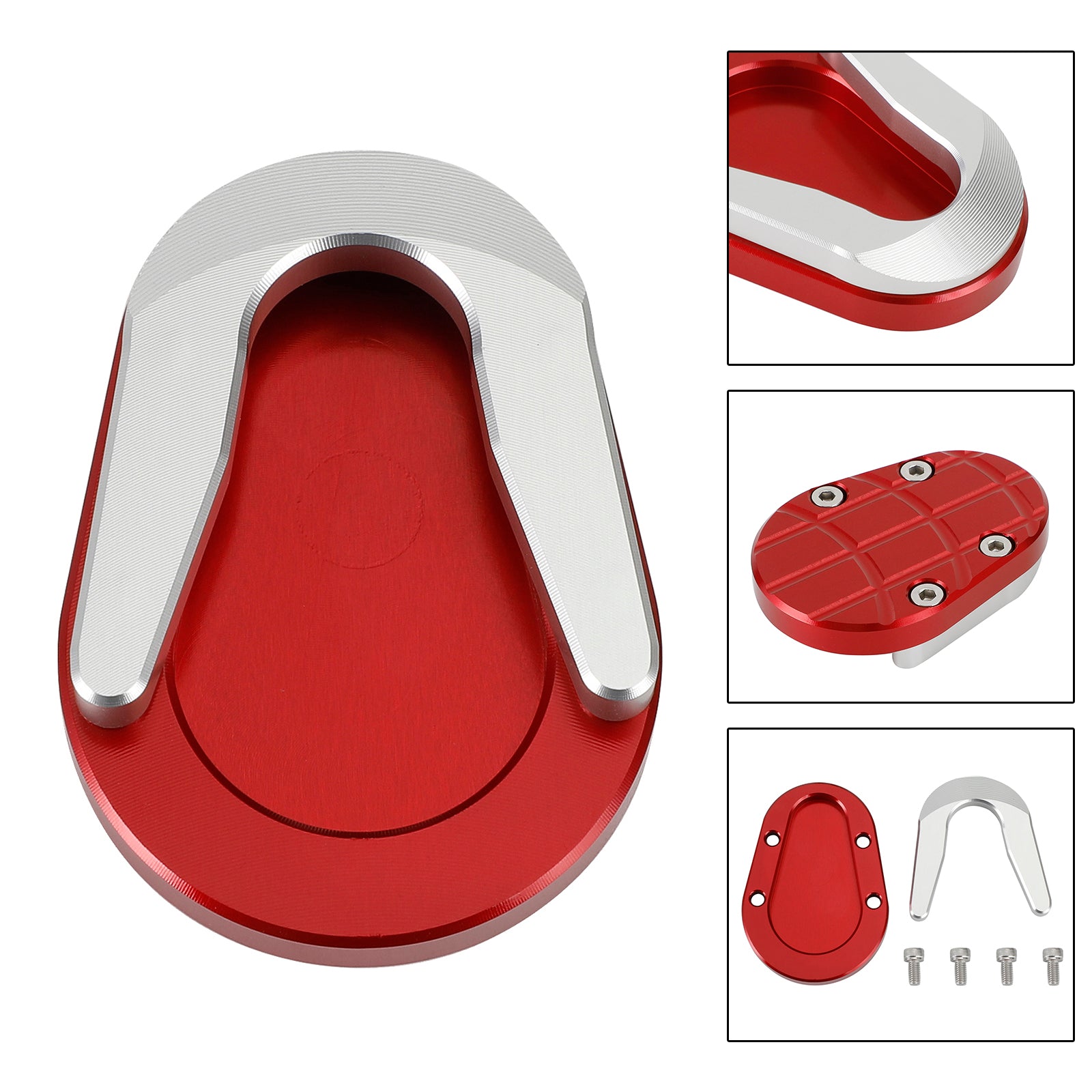 13-20 Vespa Sprint dan Primavera 150 Pata de cabra Almohadilla de extensión de caballete lateral