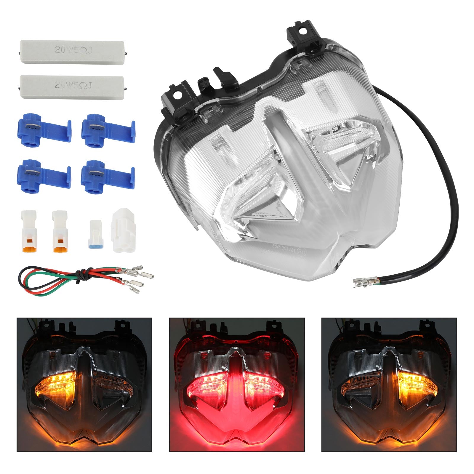 21-23 Yamaha MT-09 MT10 SP-Schwanzbremsen-Lichter integriert