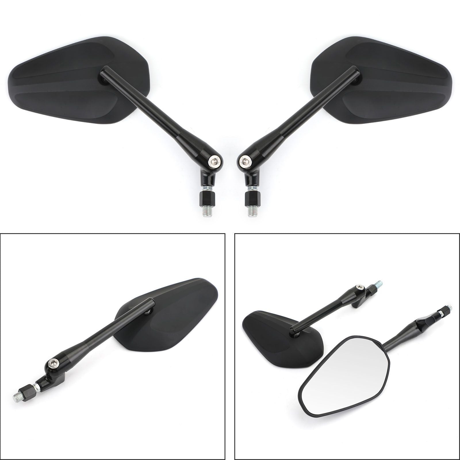 Nuevo M10 10mm izquierda y derecha motocicleta espejos retrovisores personalizados personalizados genéricos