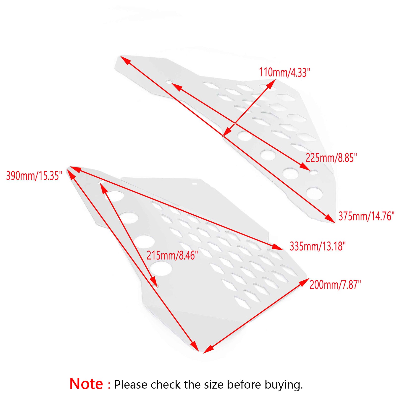 Stoelkussen zijde spatbordbeschermer deksel voor Ducati Scrambler 400 800 1100