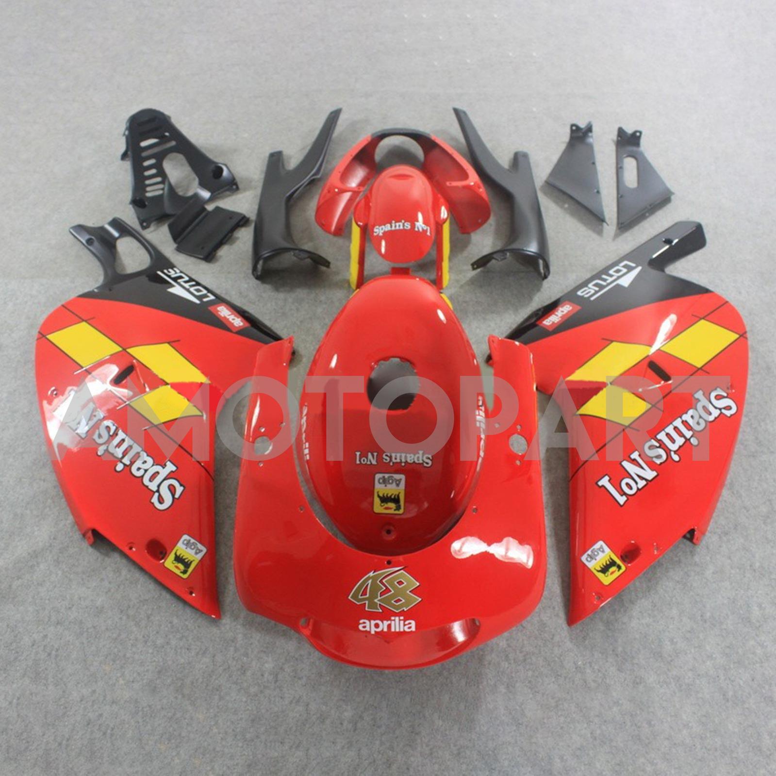 Amotopart 2000-2005 Aprilia RS125 Yellow&Red Fairing Kit