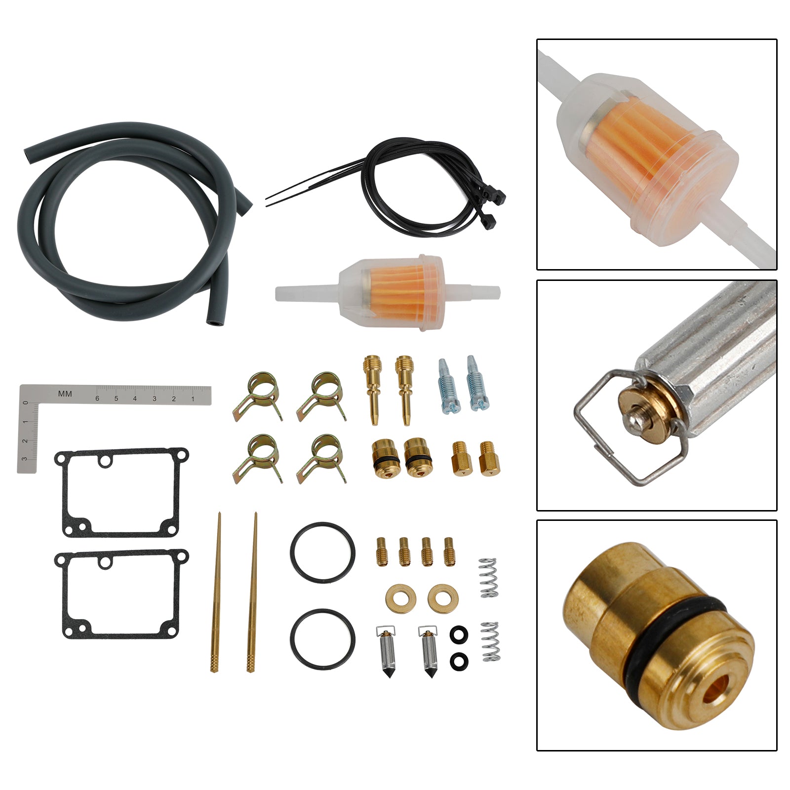 Kit de reparo de reconstrução do carburador FIX para Yamaha Banshee 350 YFZ350 1988-2006