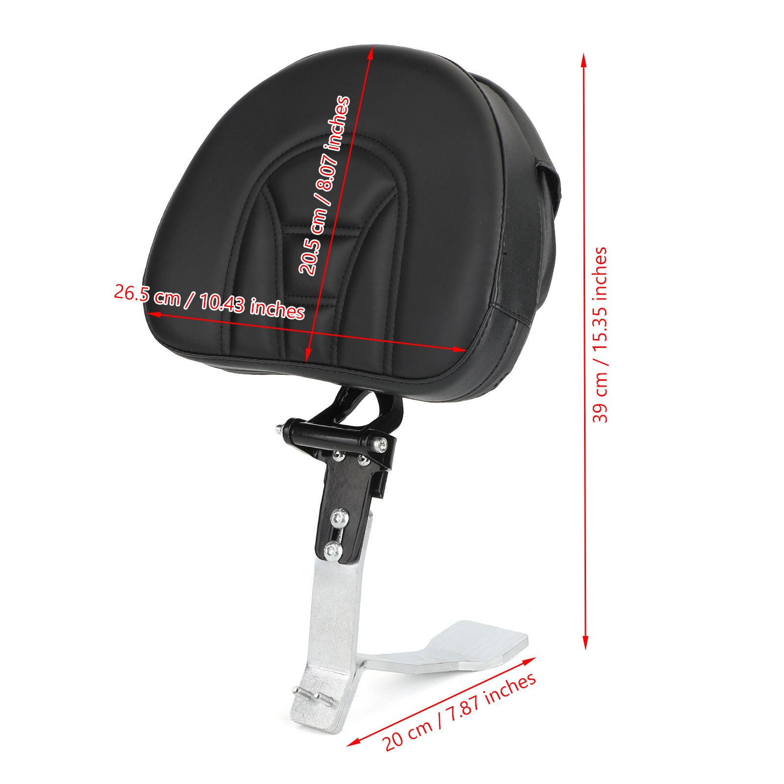 ATV Driver Backrest Fit for Can Am Spyder RT SE6 SM6 SE5 SM5 2008-2017 Generisk