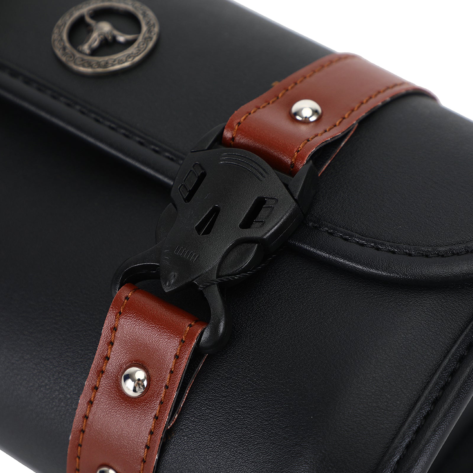 Motorcykelfrontgaffel verktygsväska påse bagage sadelväska universal 132#