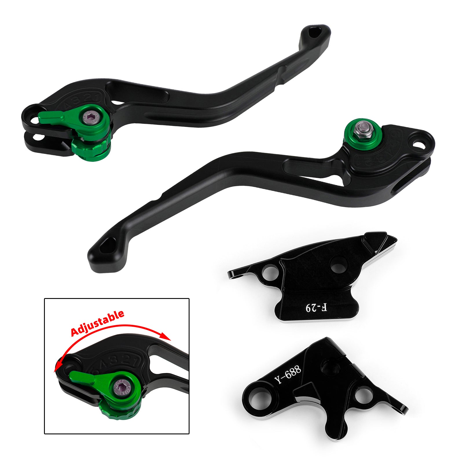 Ny kort kopplingsbromsspak Fit för Honda CBR600RR 03-06 CBR954RR 02-2003