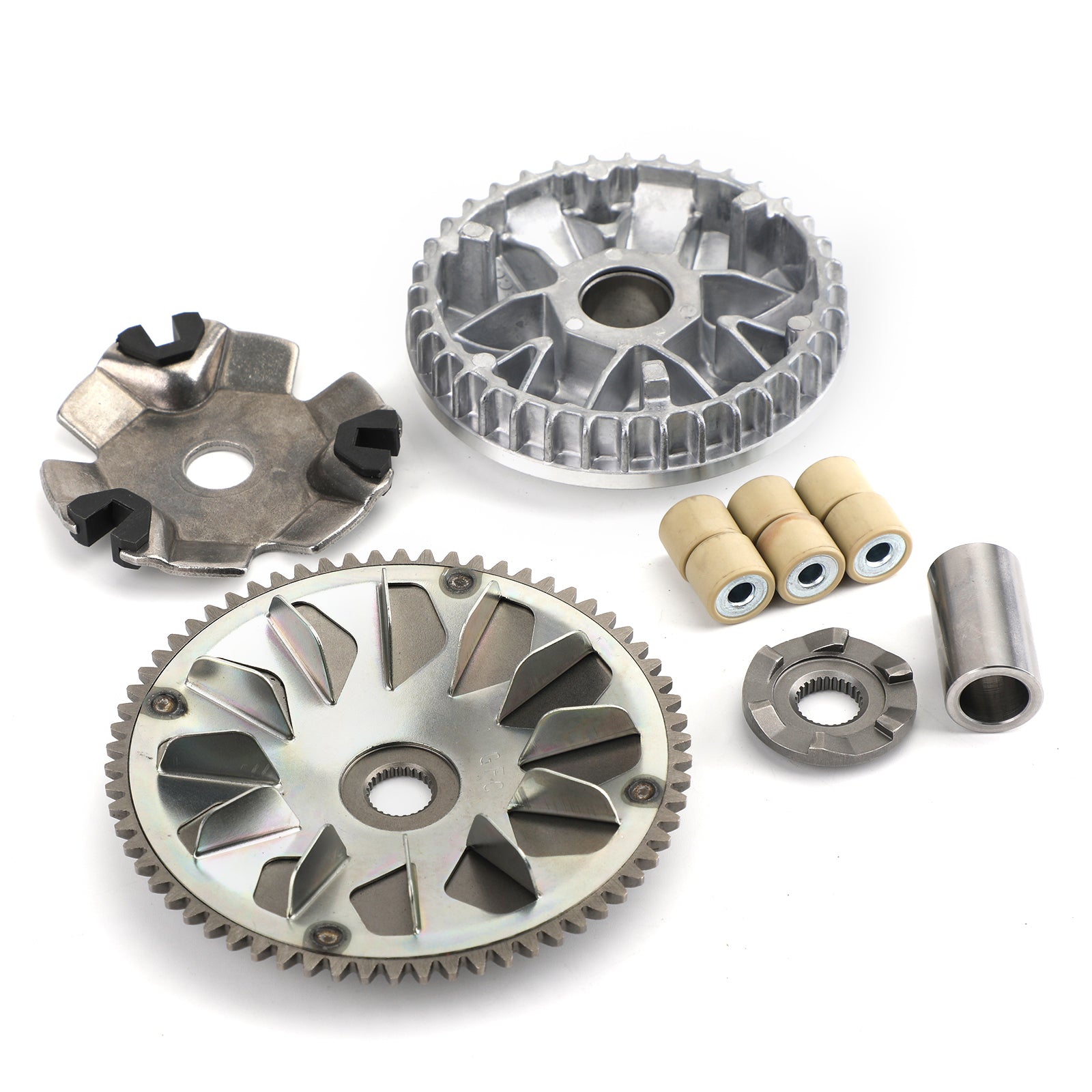 Honda 03-08 SCV100 Lead Beat & 05-08 SCV100F Beat Lead Complete Clutch Face Drive Kit m/Rollers & Shaft