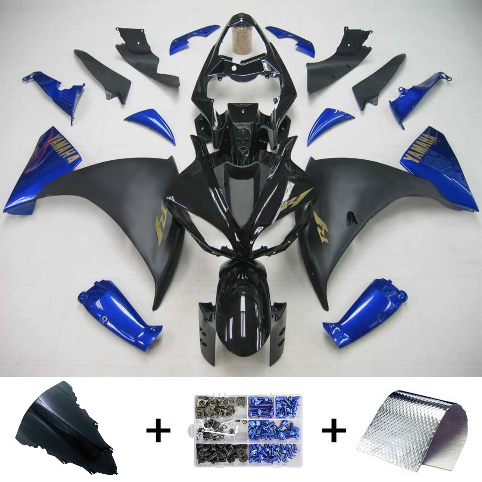 Injection Fairing Kit Bodywork Plastic ABS fit For Yamaha YZF 1000 R1 2009-2011