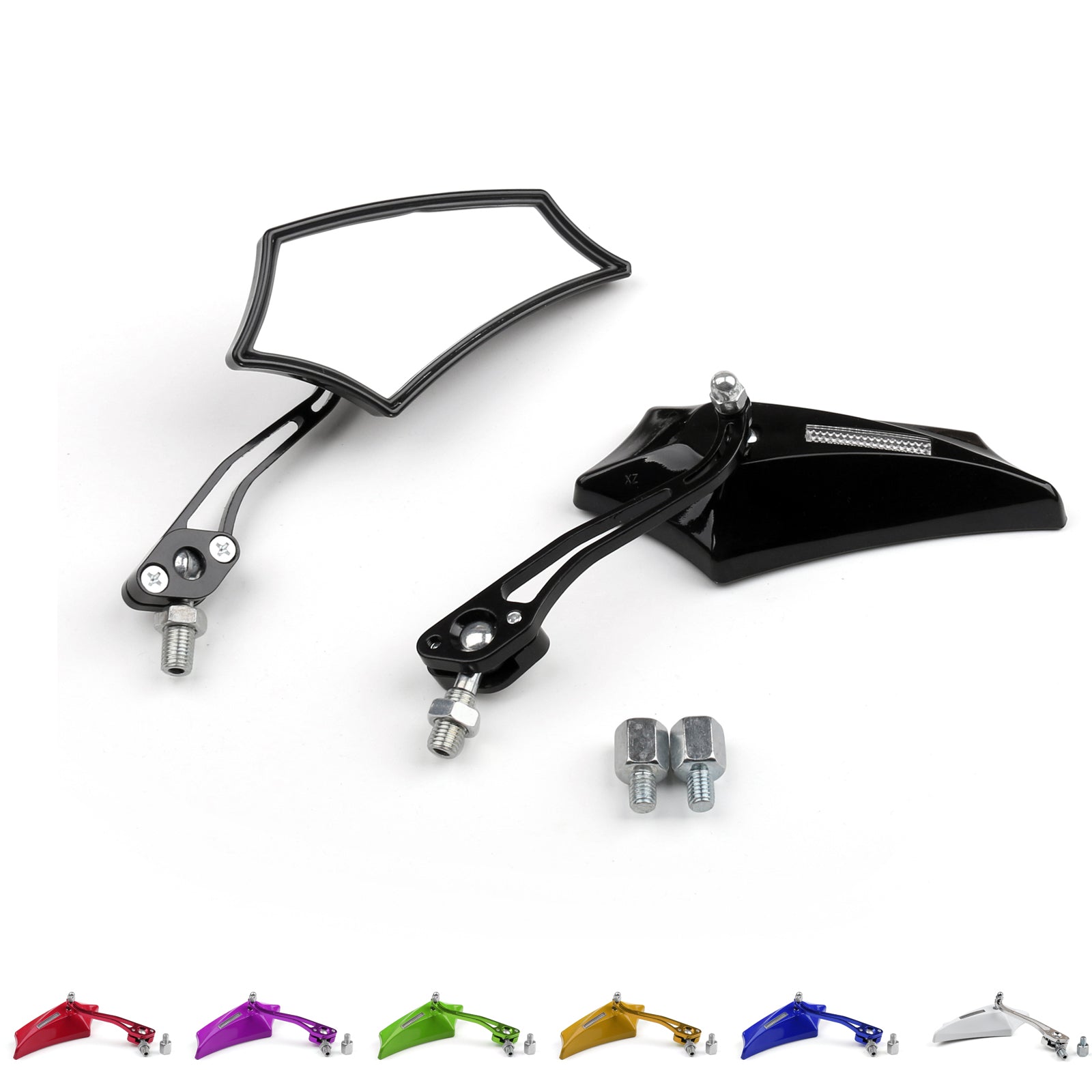 Motorrad Chopper Cruiser Street Dirt Bike Rückspiegel 8mm 10 mm generic