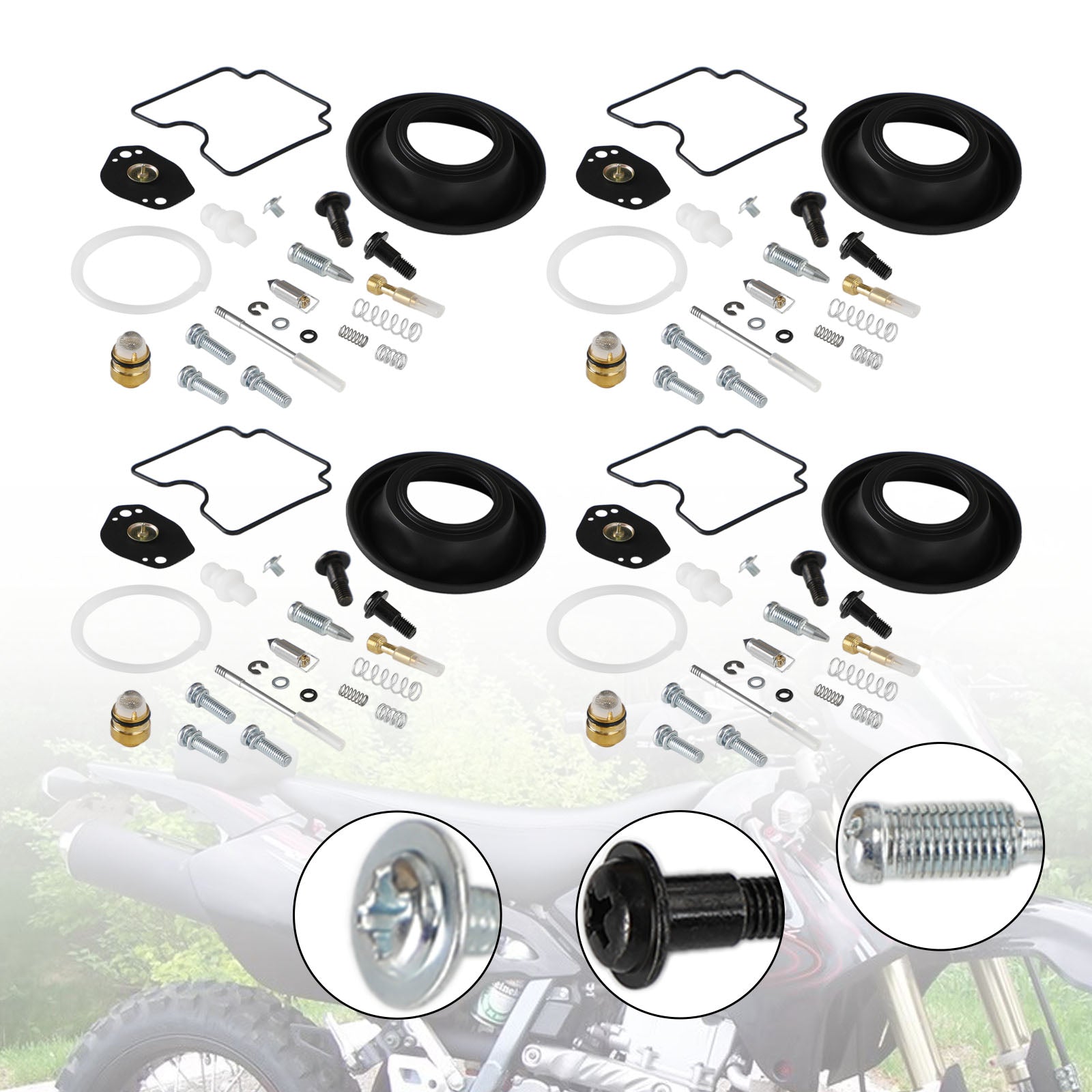 4x Vergaser REPUILD Repair Kit für Suzuki DRZ400 DRZ400E DRZ400S DRZ400SM Generic generic