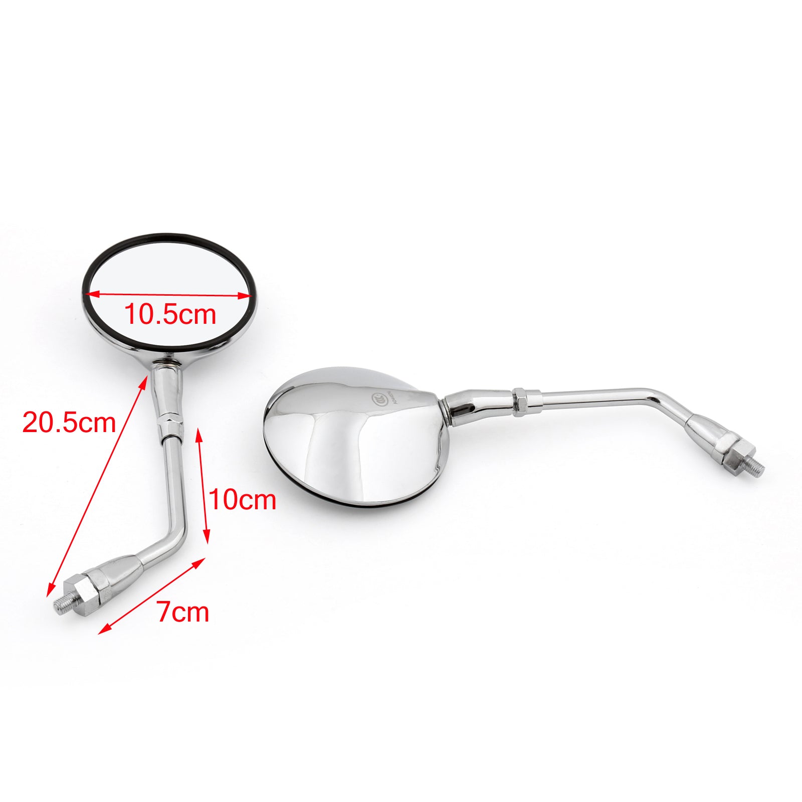 1 paire Motorcycle Recordage des rétroviseurs pour Honda CB400SS VT750 CBF500 04-05 Générique