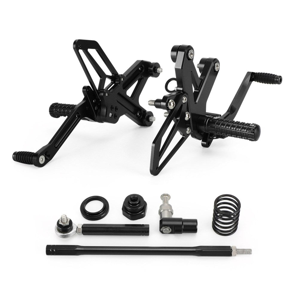 CNC-Aluminium-Fußrastenanlage, Fußrasten, passend für Kawasaki Ninja ZX 25R ZX-25R 2020–2021. Generischer FedEx Express-Versand