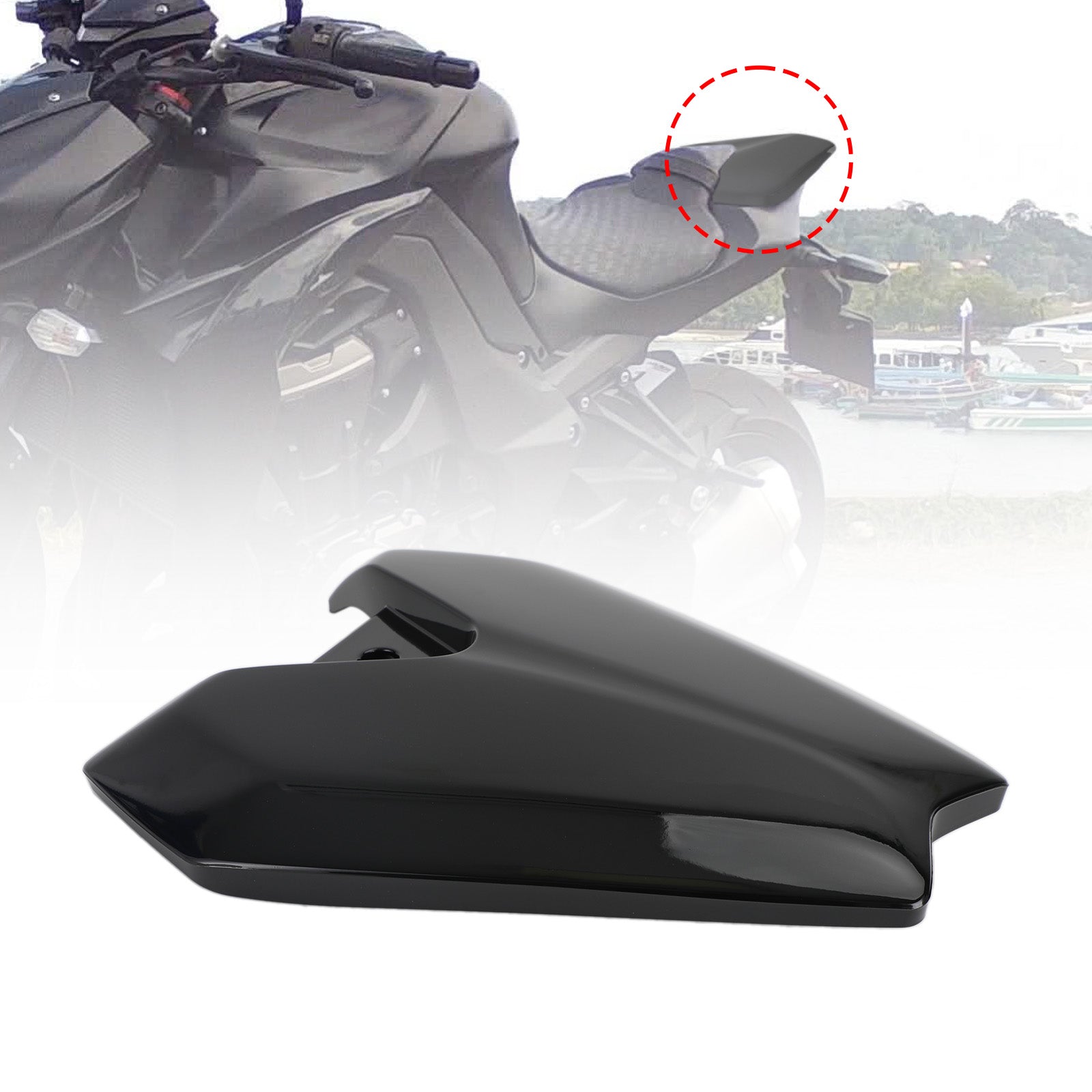 Motorcykel baksäte mässan täcker kåp för kawasaki z1000 2014-2022 generisk