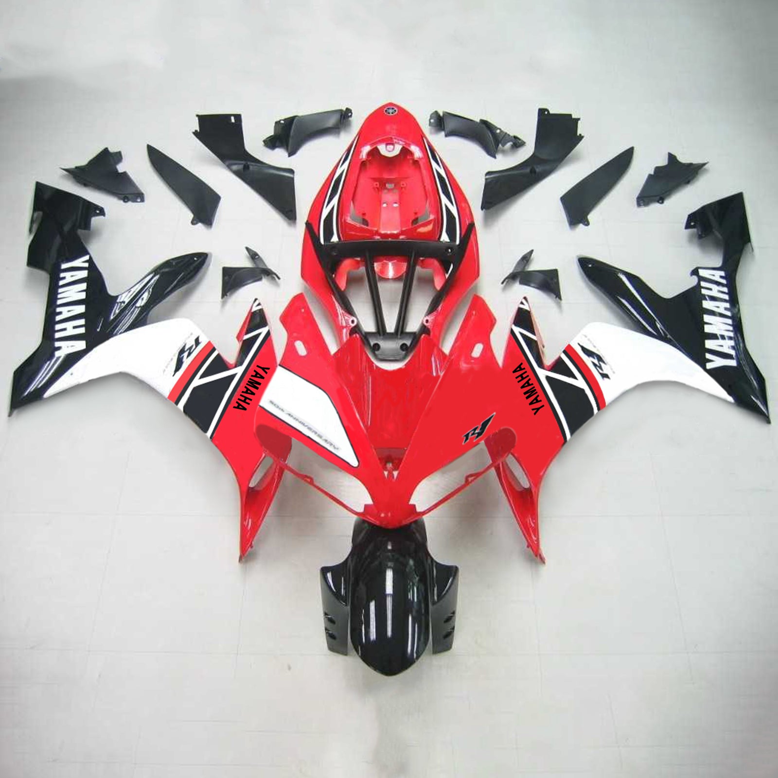 Amotopart Yamaha 2004-2006 YZF 1000 R1 Red White Black Fairing Kit