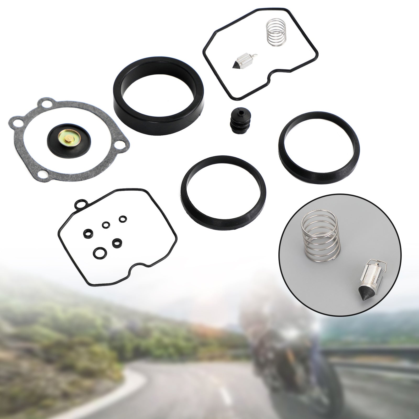 Kit di ricostruzione carburatore adatto per CV tipo XL 883 1200 Softail Dyna generico dal 1990 in poi