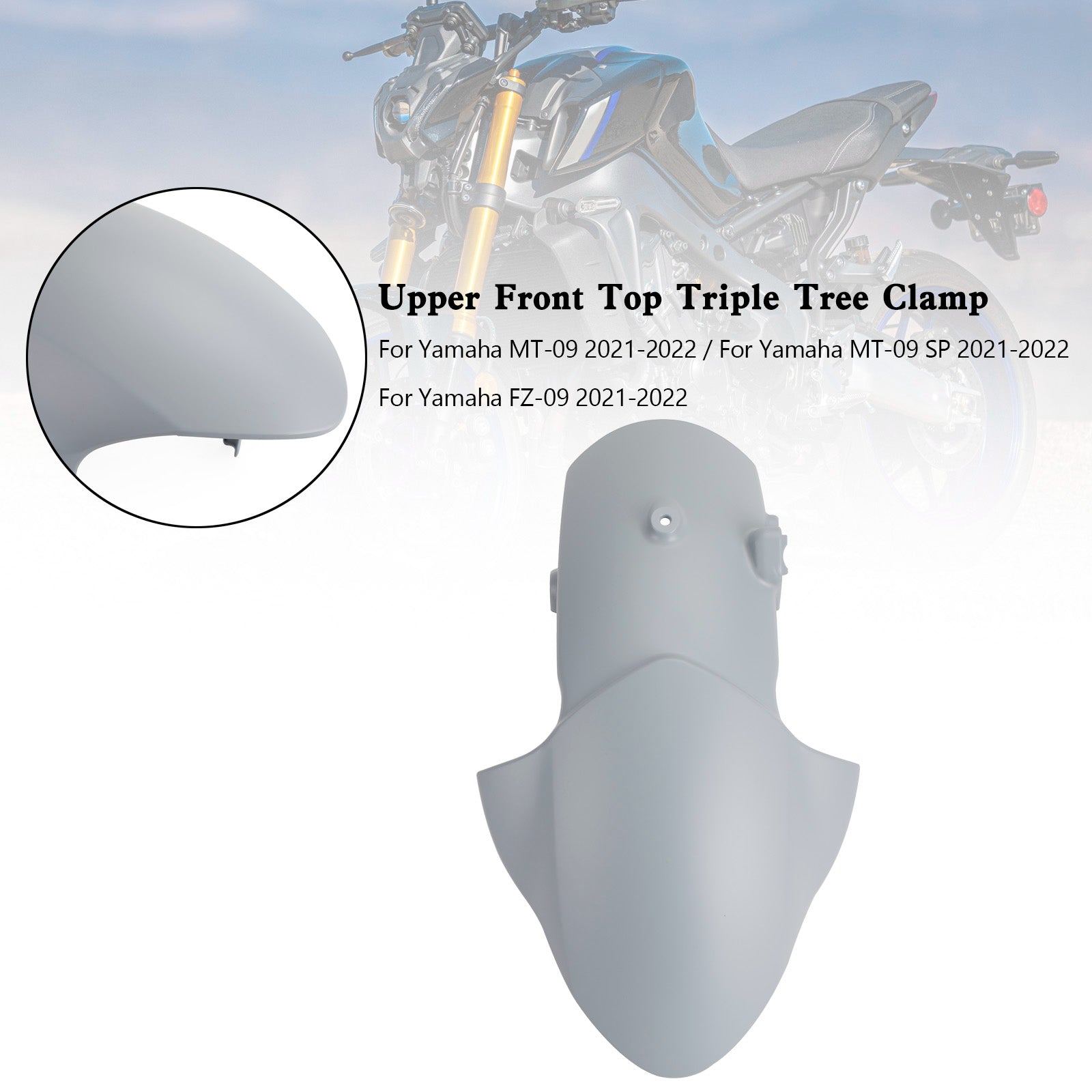 CARDINGO DE MUDA DEL FENDER Front para Yamaha MT-09/SP FZ-09 21-23 XSR900/GP 22-25