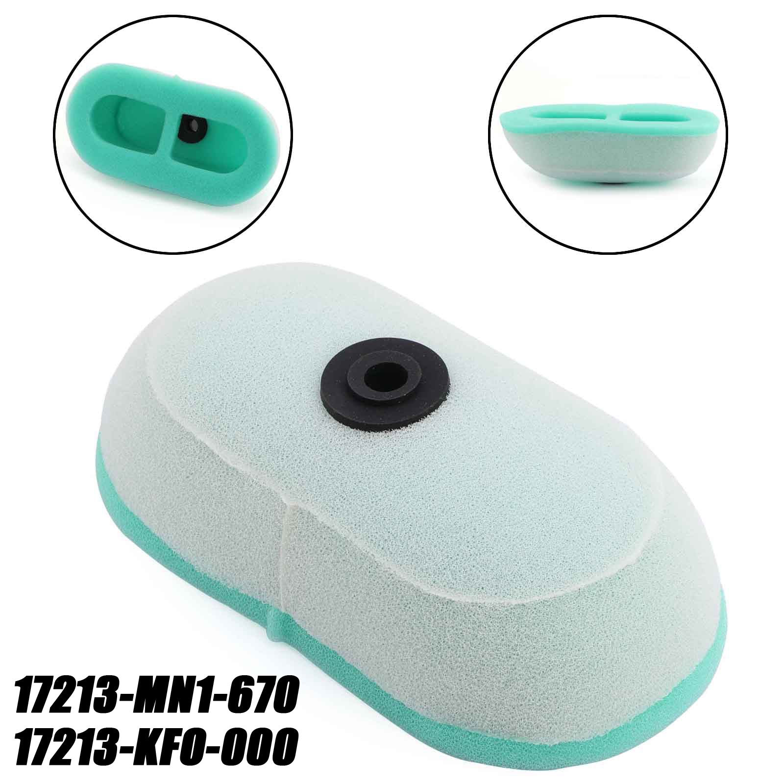 Honda XR250L XR250R XR350R XR400R XR600L XR600R CRM250 Air Filter Cleaner 17213-MN1-670 17213-KFO-000