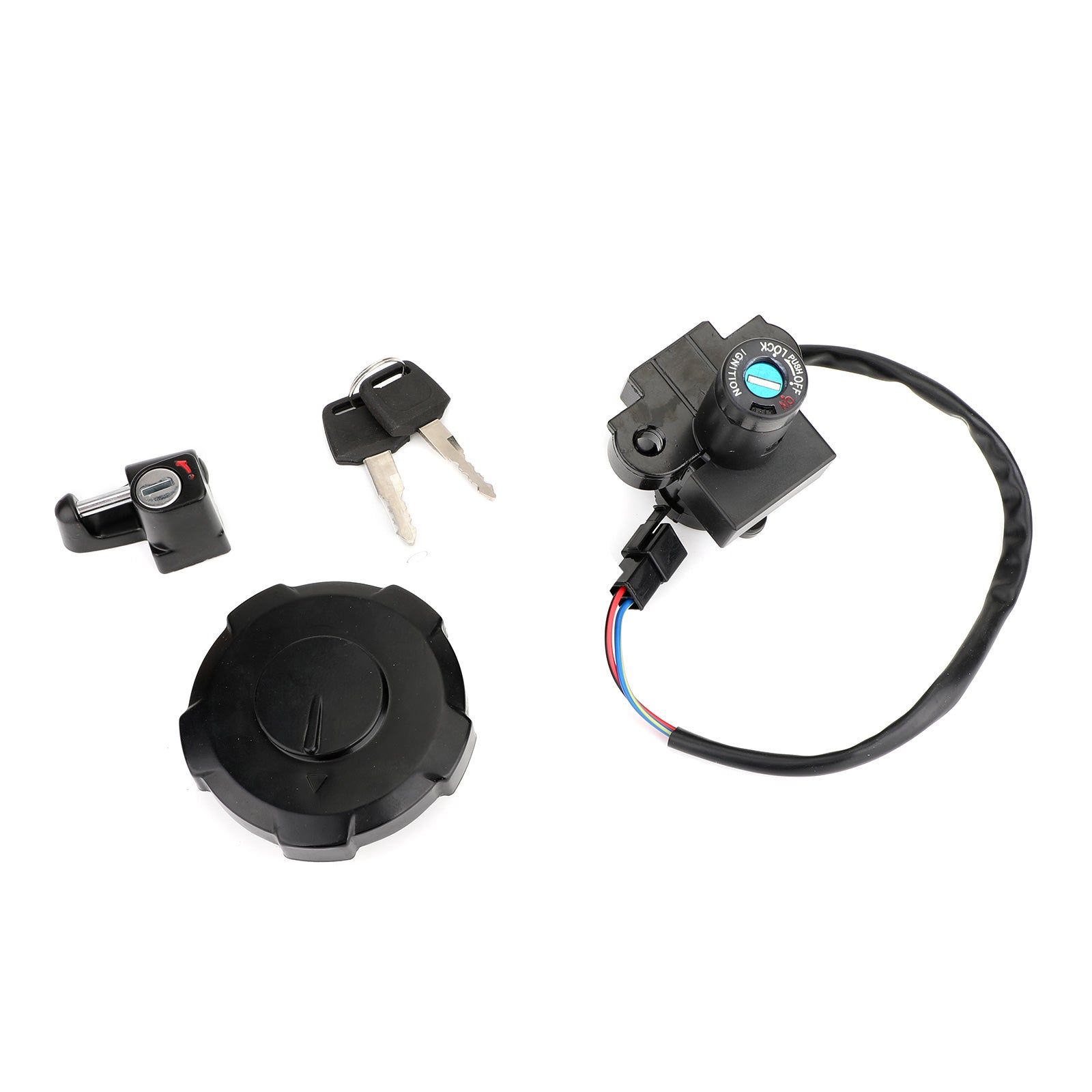 Honda Imminter interrupteur de carburant Capuchage à gaz Clés de verrouillage des sièges Set Fit pour Honda XR650 XR650L 1993-2017