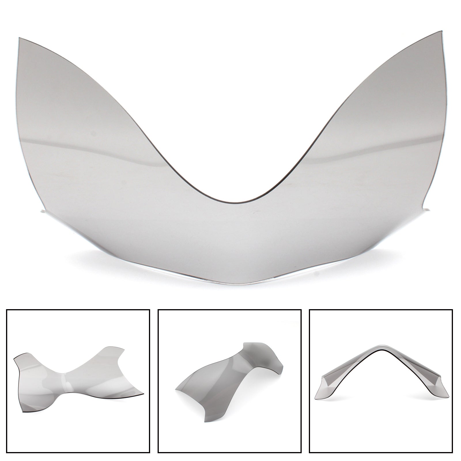 Front Lamp Lens Forlygte linse beskyttelse Fit til Kawasaki Z900 2017-2019 Røggenerisk