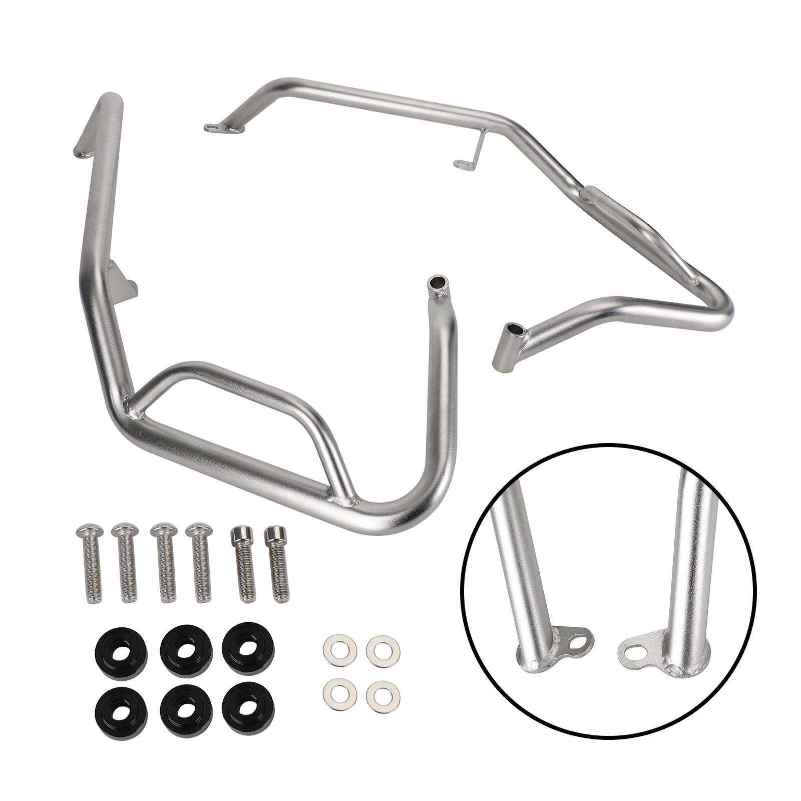 Crash Bar Lower Engine Guard Steel Frame Silver Fit til Honda X-Adv X Adv 750 21 Generisk