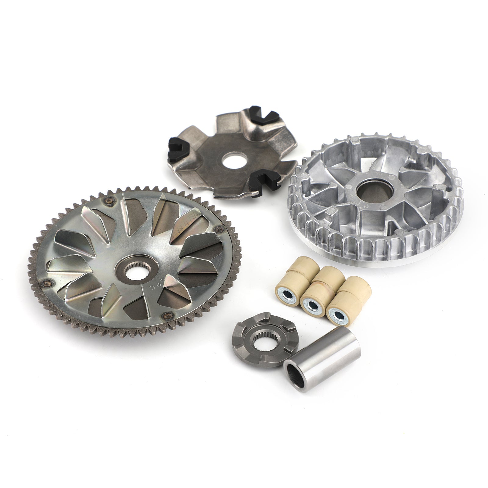 Honda 03-08 SCV100 Lead Beat & 05-08 SCV100F Beat Lead Complete Clutch Face Drive Kit m/Rollers & Shaft