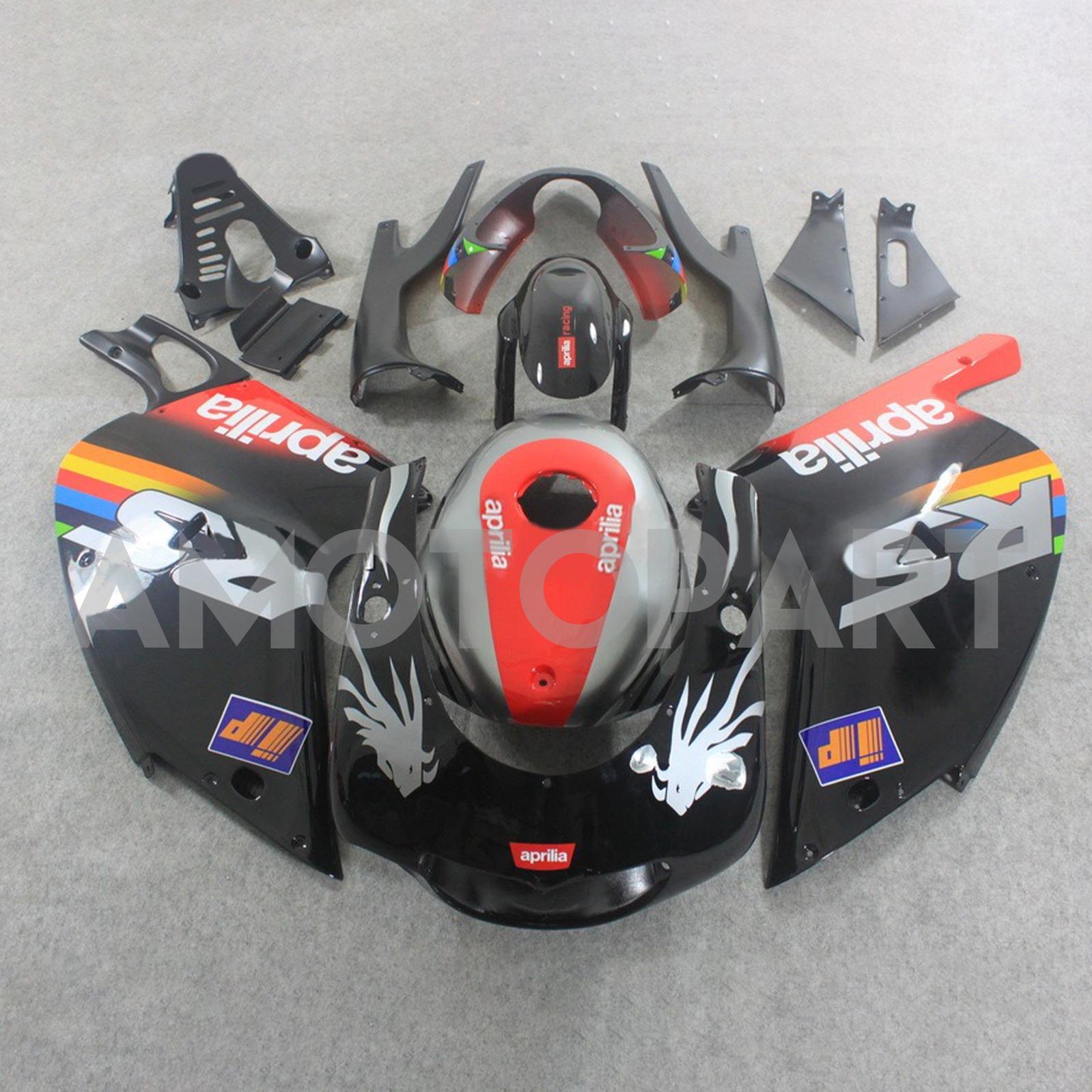 Amotopart 2000-2005 アプリリア RS125 ブラック&レッド フェアリングキット