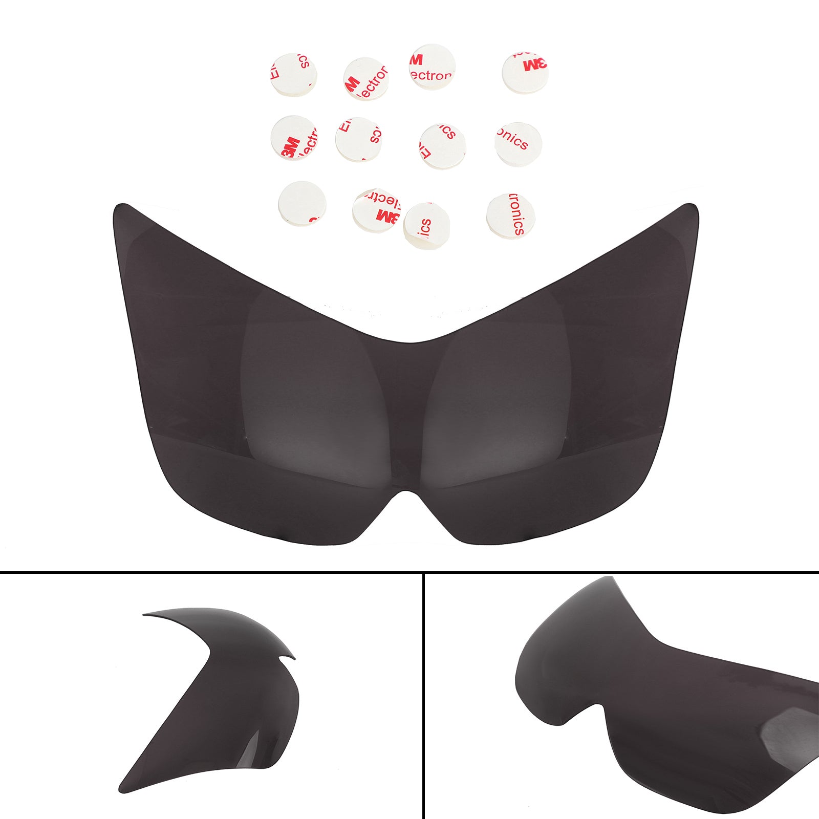 Tampa de proteção contra lentes do farol frontal ajustada para Kawasaki Ninja Z1000 03-06 Blue Generic