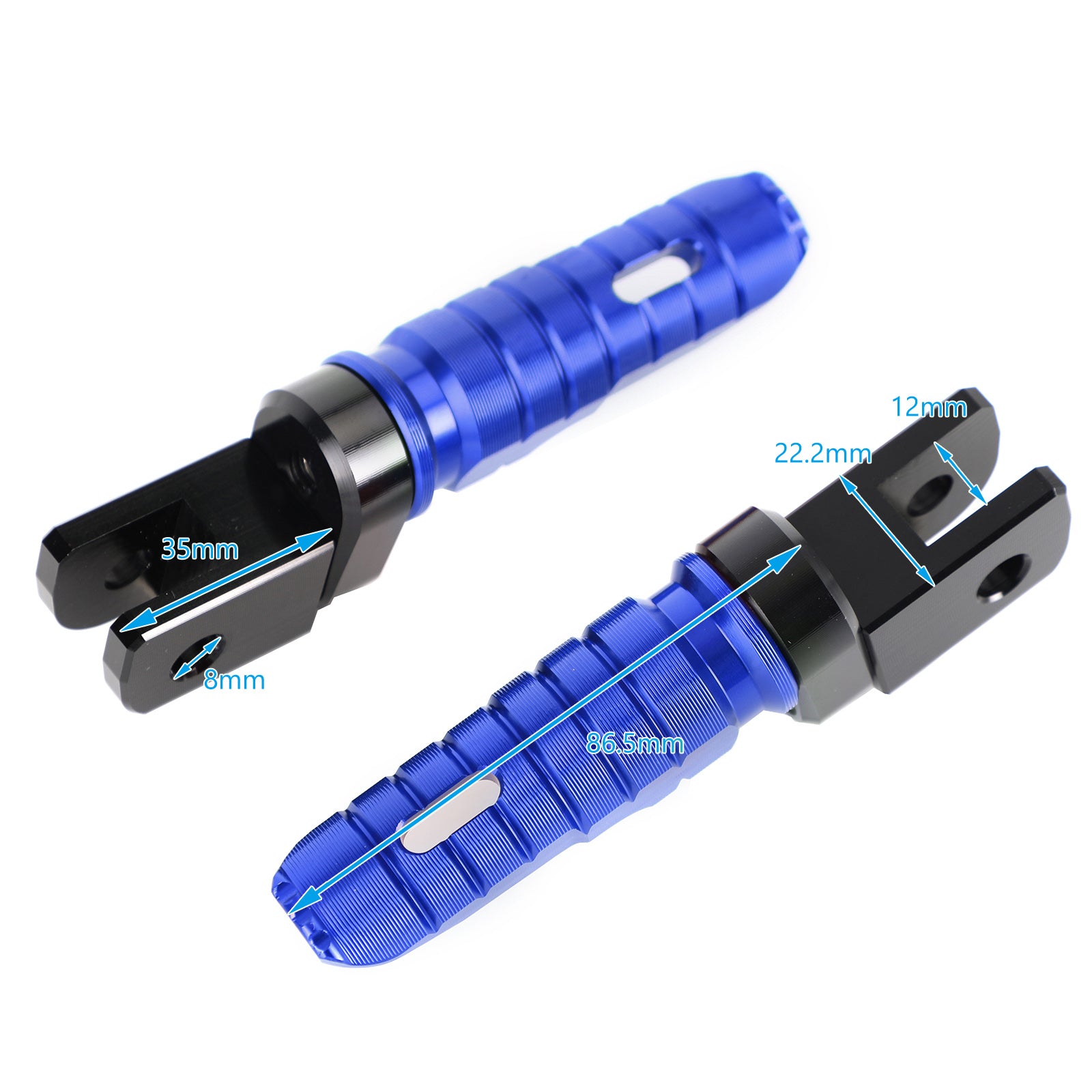 Front Footrests Foot Peg för Triumph Street Triple 765/R/S/RS Daytona 675/R Generic