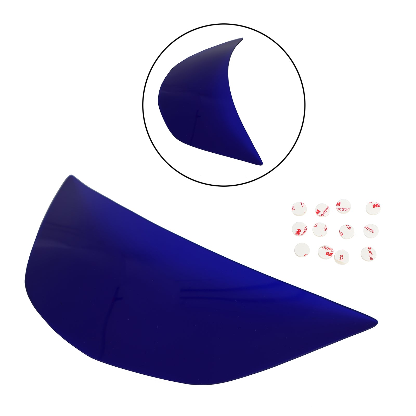 Cubierta de protección de lente de faro delantero para Kawasaki Zx-6R Zx 6R 94-97 azul genérico